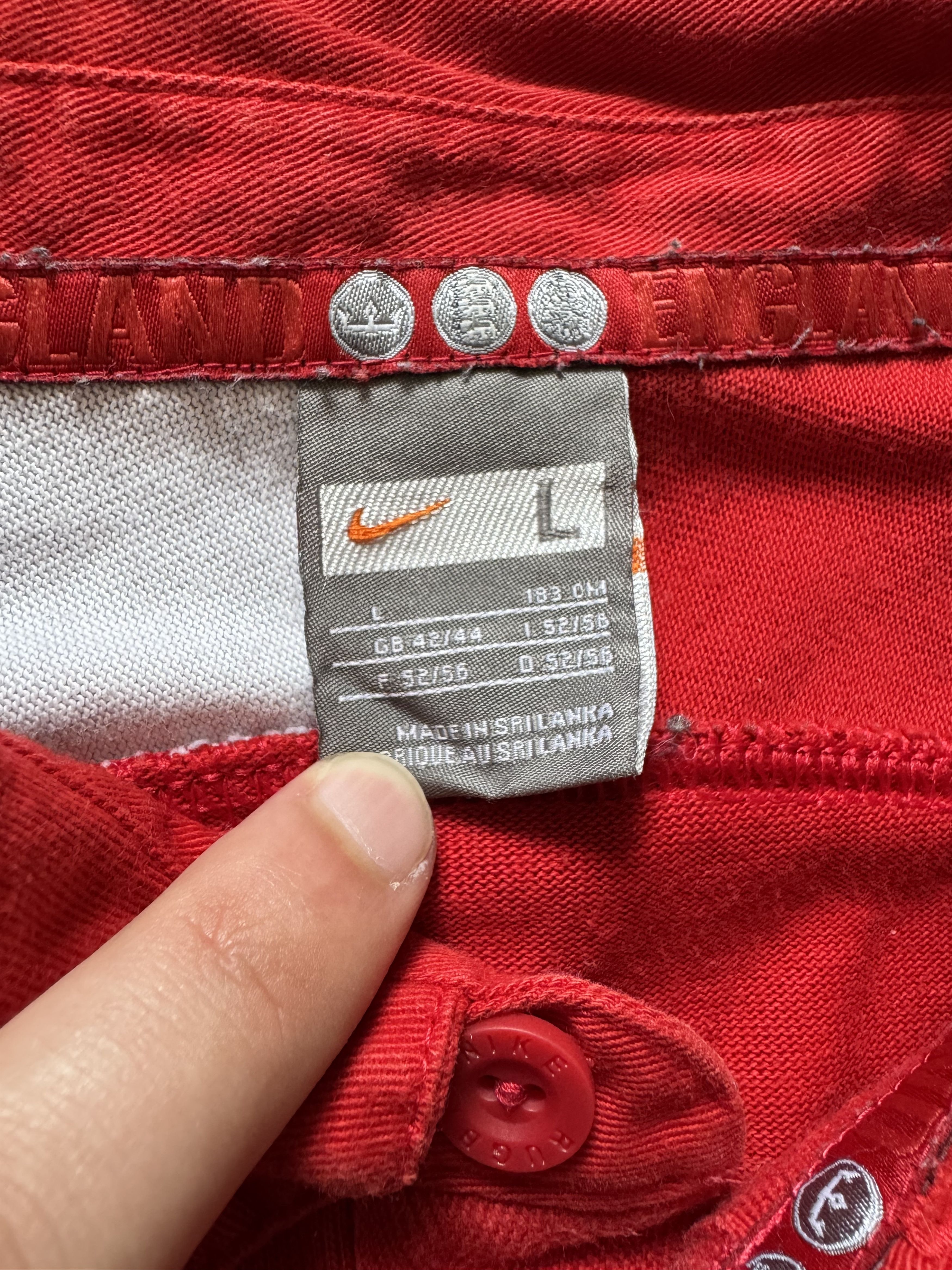 Nike Nike England Rugby Polo tee jersey O2 Drill Shirt Size US L / EU 52-54 / 3 - 7 Thumbnail