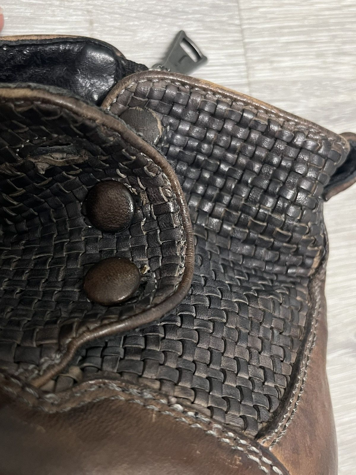 John Varvatos Summer Button Leather Boot. 9.5 Size US 9.5 / EU 42-43 - 10 Thumbnail