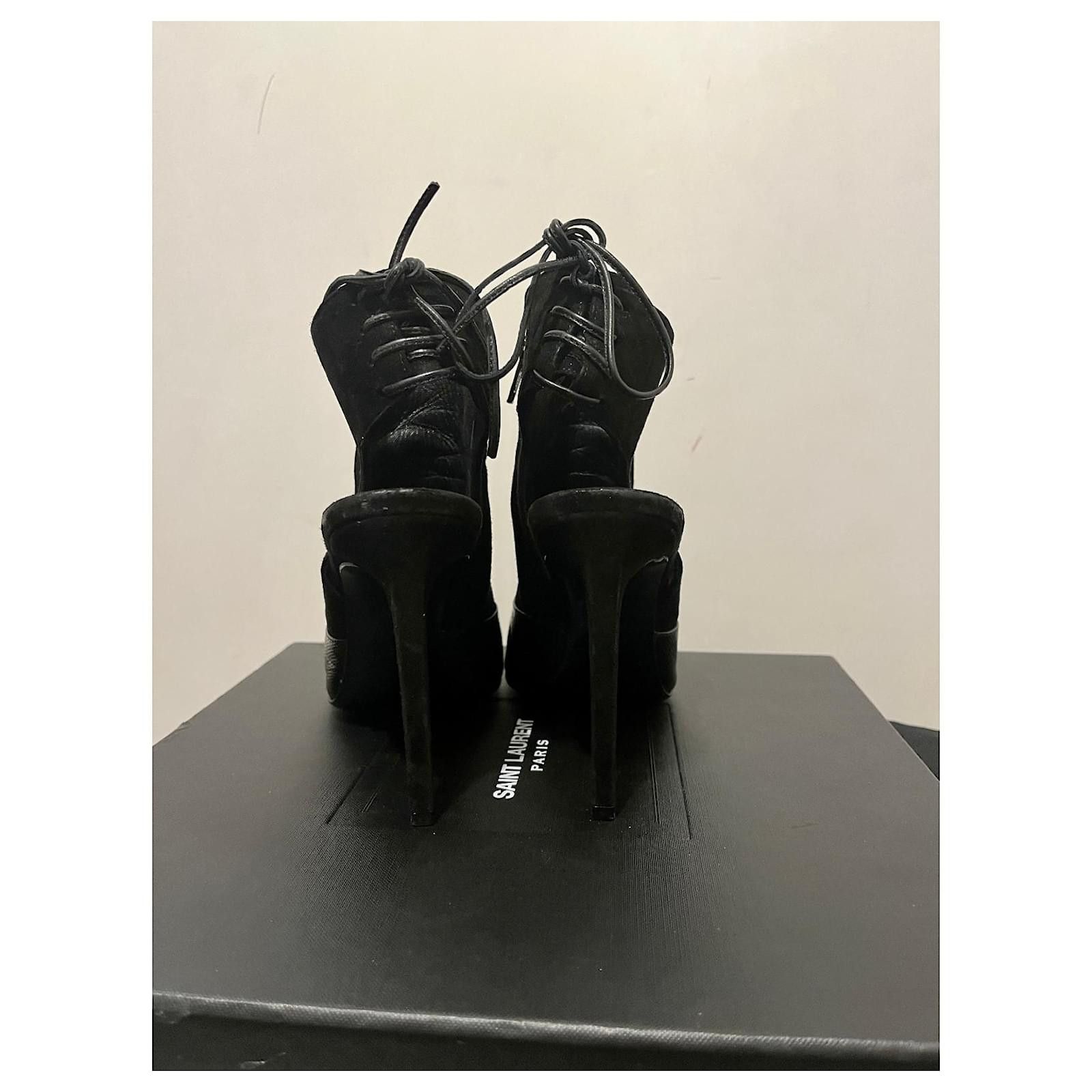 Saint Laurent Paris Saint Laurent Jane sandals with lacing Size US 7.5 / IT 37.5 - 8 Thumbnail