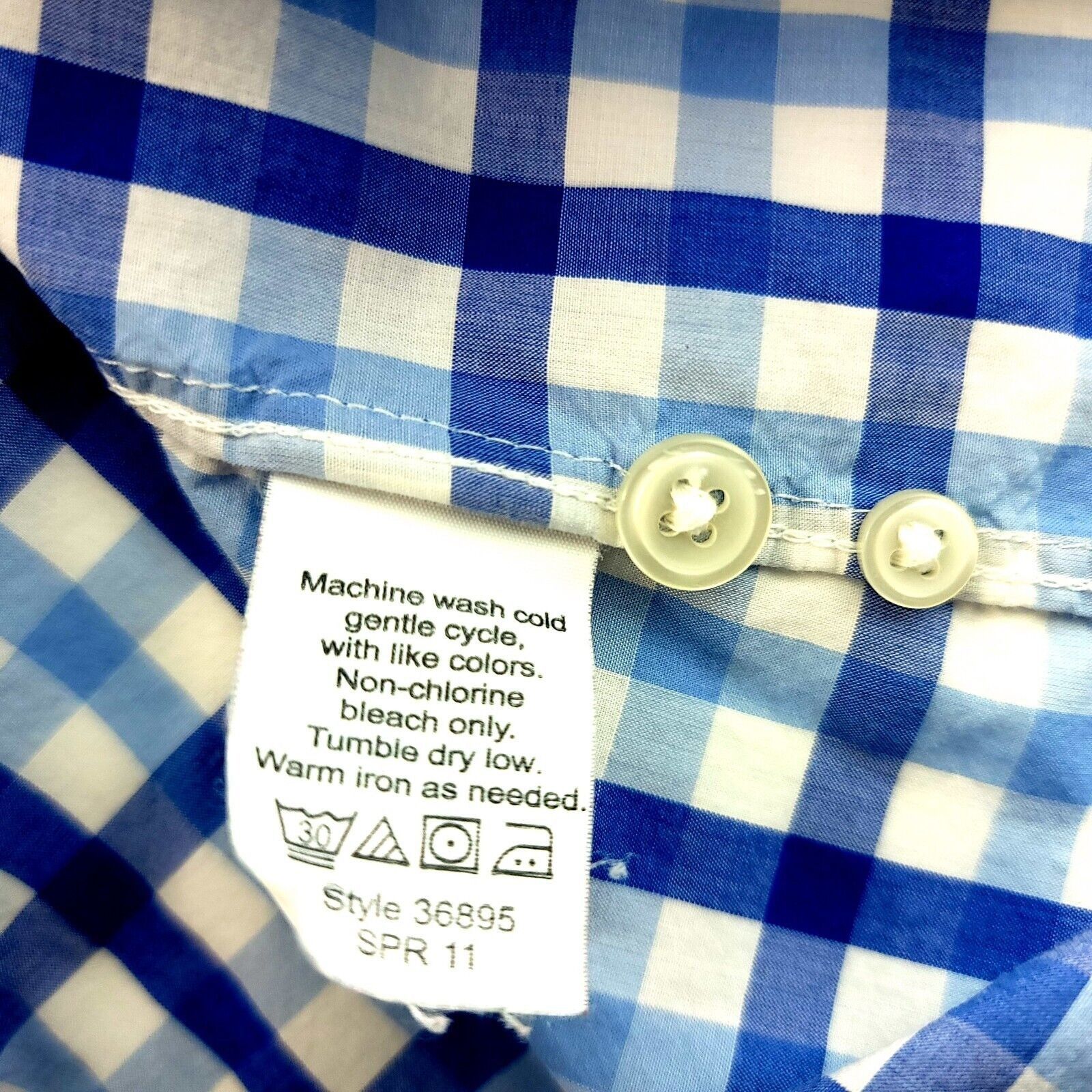 J.Crew J Crew Blue White Plaid Light Weight Cotton Slim Fit Small B Size US S / EU 44-46 / 1 - 8 Thumbnail