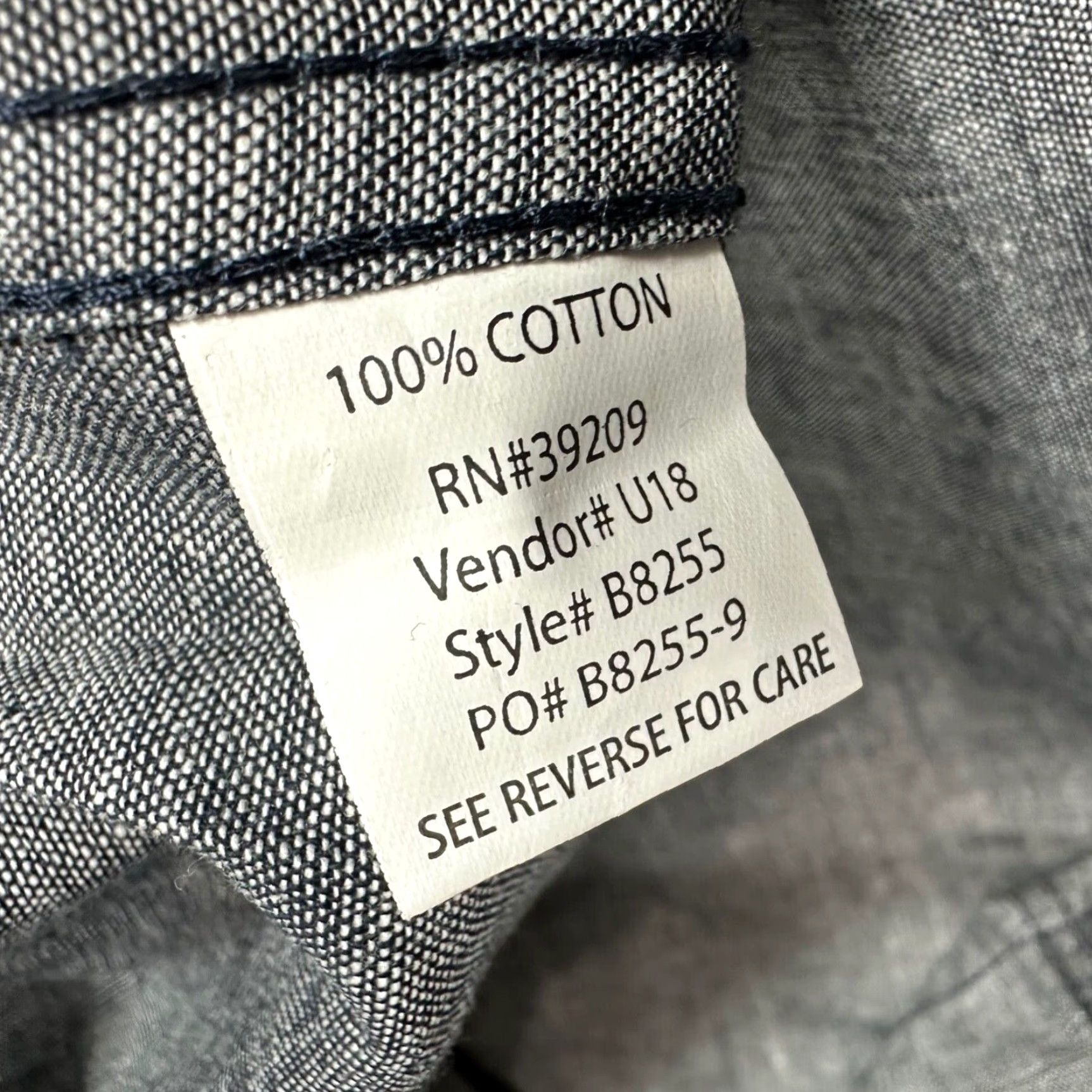 Burnside Burnside Mens Long Sleeve Button-Up Shirt Sz M Gray Cotton New Size US M / EU 48-50 / 2 - 7 Thumbnail