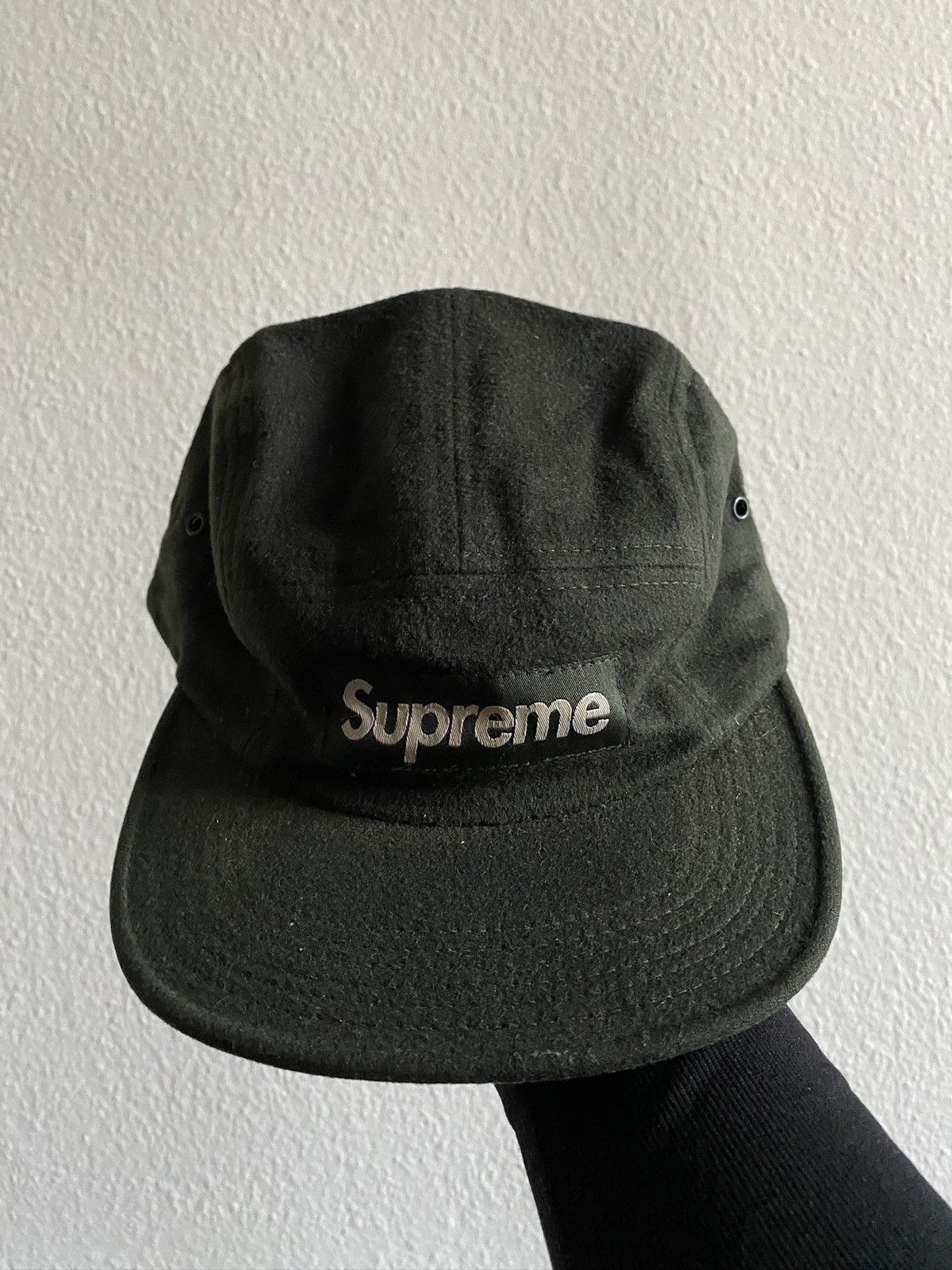 image of Supreme 5Panel - Loro Piana Wool in Green, Men's