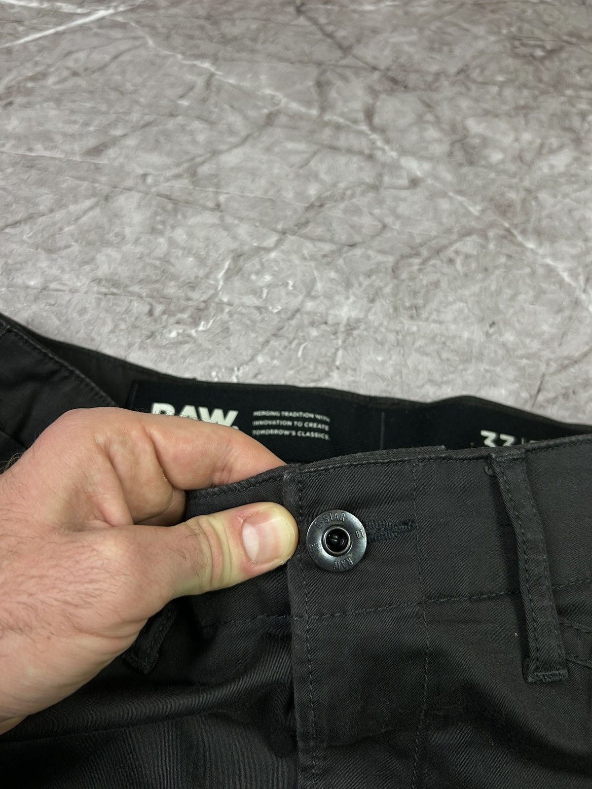 G-Star G Star Raw Rovic Denim Cargo Multi Pocket Pants Size US 32 / EU 48 - 8 Thumbnail