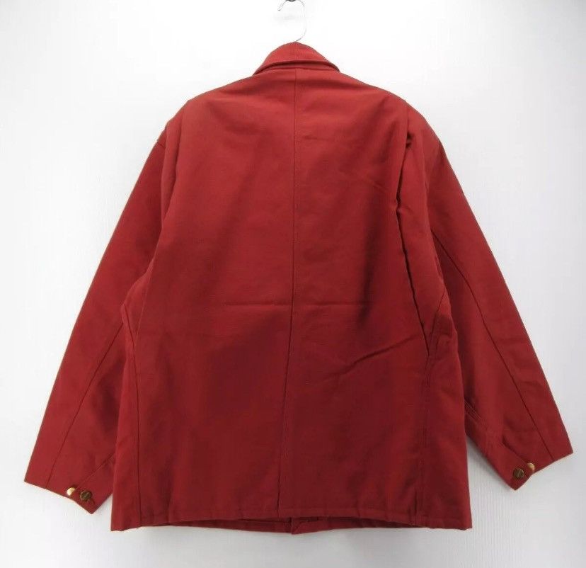 Carhartt Red Jacket Men Medium Red Chore Coat Duck Canvas