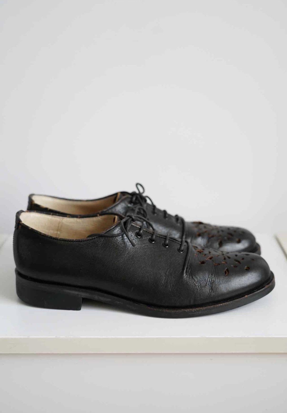 Yohji Yamamoto Yohji Yamamoto 96ss Flower & Boy Cutout Leather Shoes K4 Size US 7.5 / EU 40-41 - 2 Thumbnail