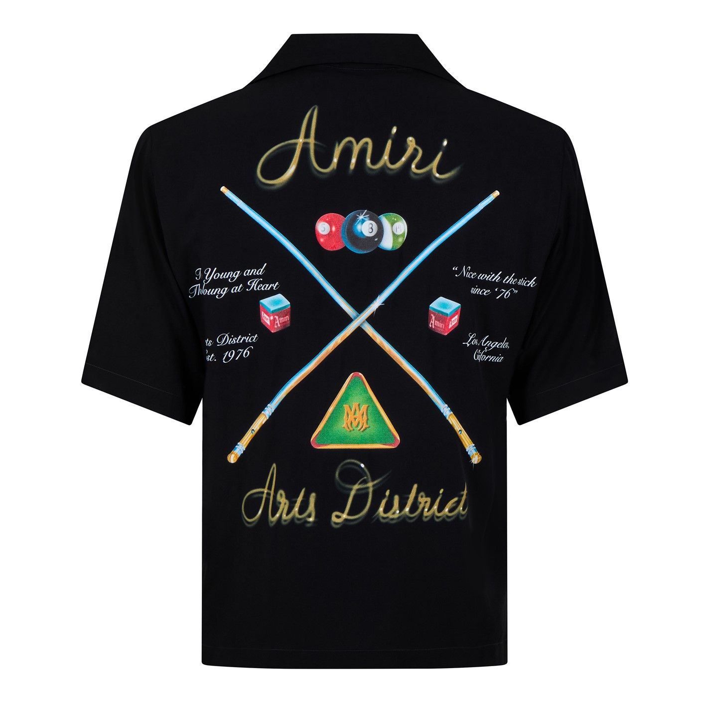 Amiri AMIRI Pool Cue Bowling Shirt Size US S / EU 44-46 / 1 - 6 Thumbnail