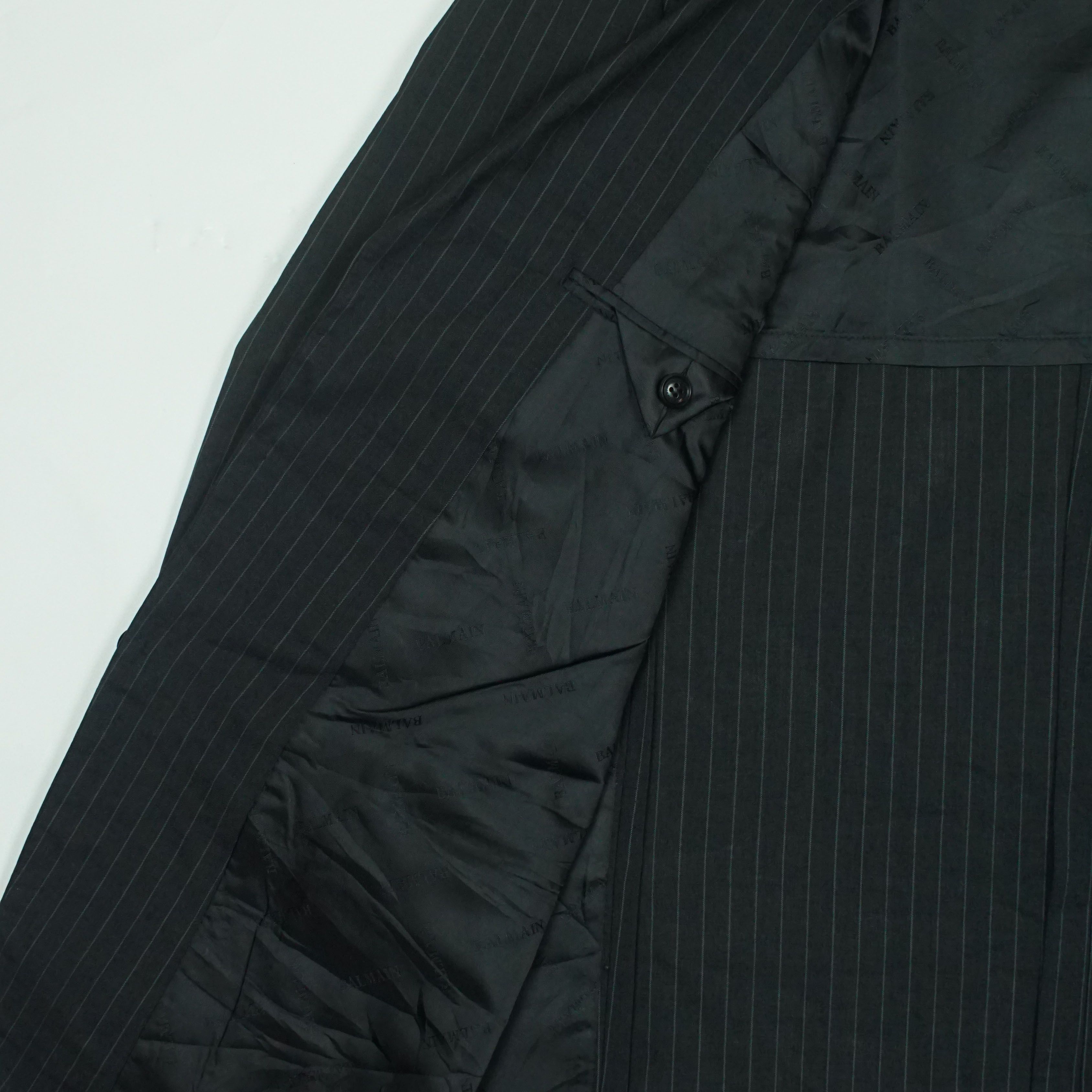 Balmain *NoTariff Balmain Pinstripe Blazer Size 40R - 6 Thumbnail