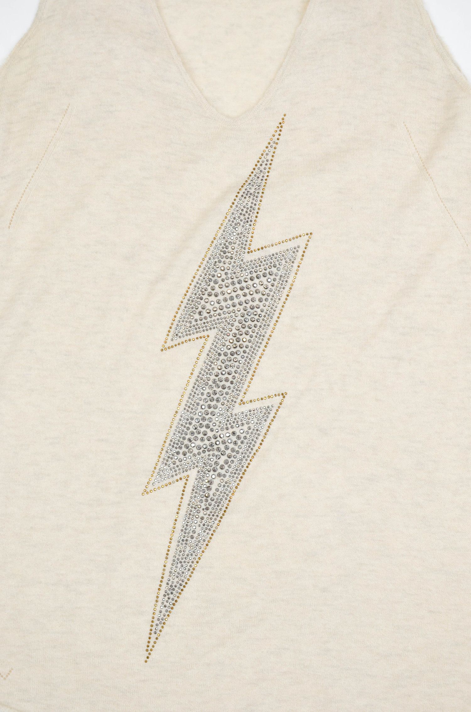 Zadig & Voltaire ZADIG & Voltaire Cashmere Lightning Print Tank Top - M Size M / US 6-8 / IT 42-44 - 4 Thumbnail