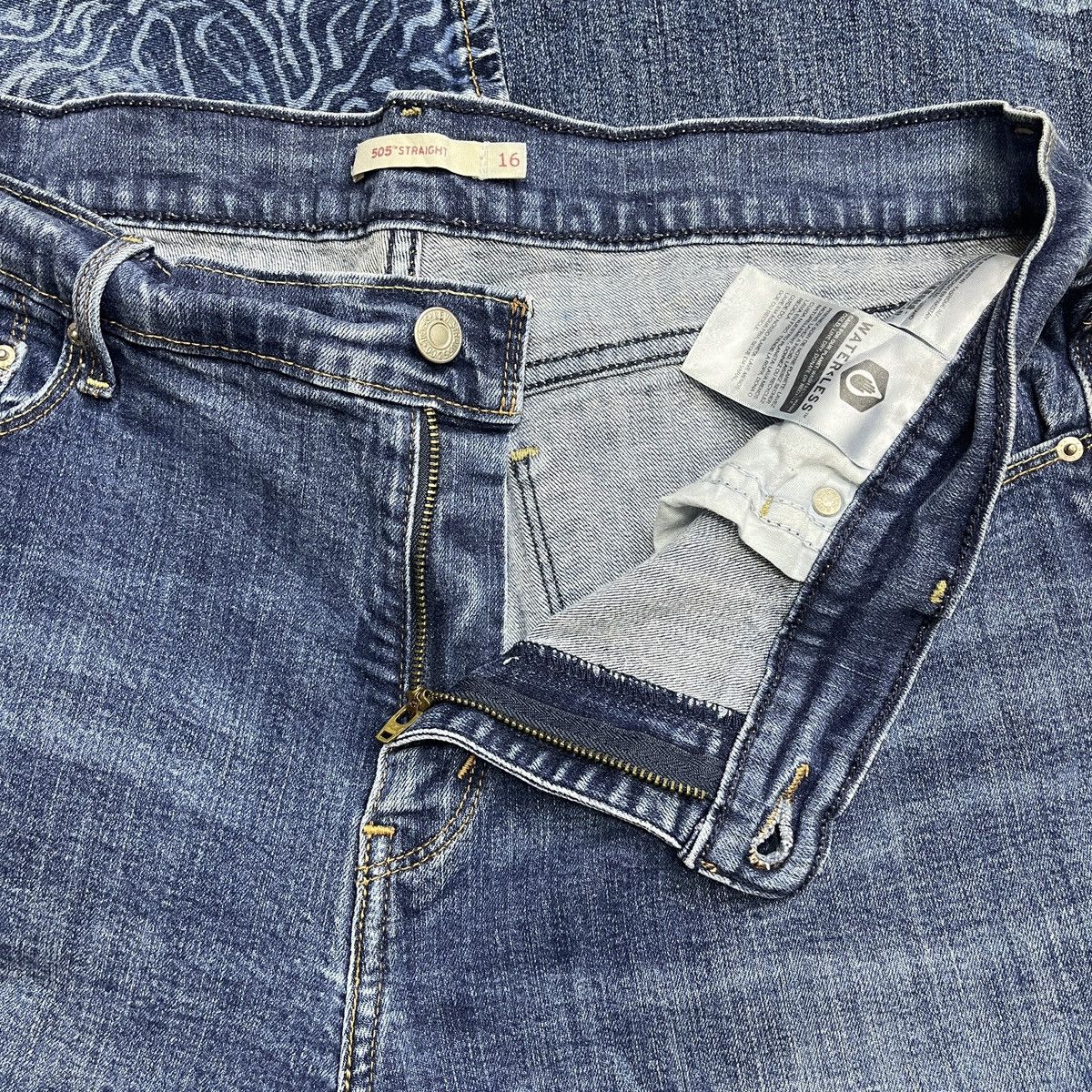 Levi's Levis 505 Straight Cut Distressed Waterless Denim Tears Art Size US 36 / EU 52 - 18 Thumbnail