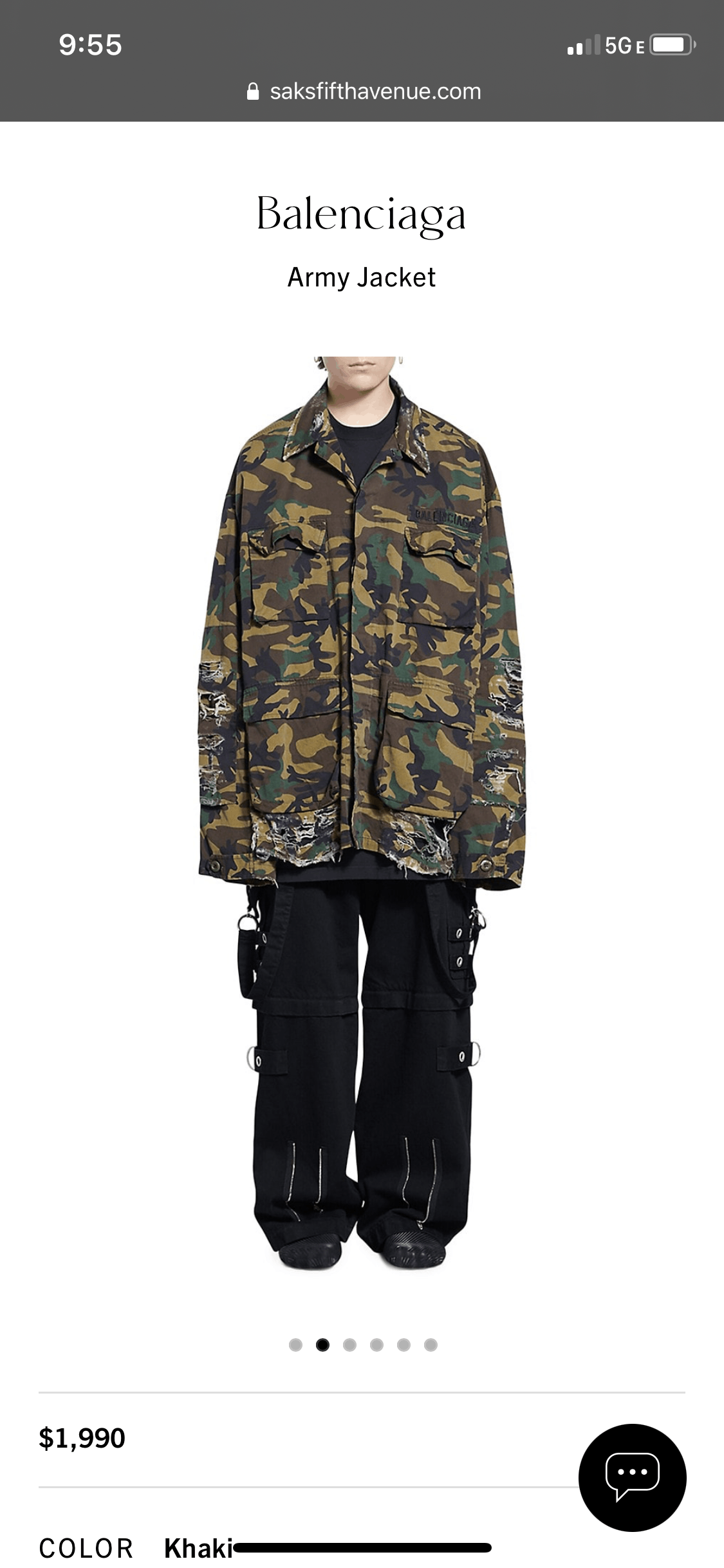 Balenciaga Balenciaga Camo Super Distressed Oversized Jacket Shirt Size US M / EU 48-50 / 2 - 4 Thumbnail