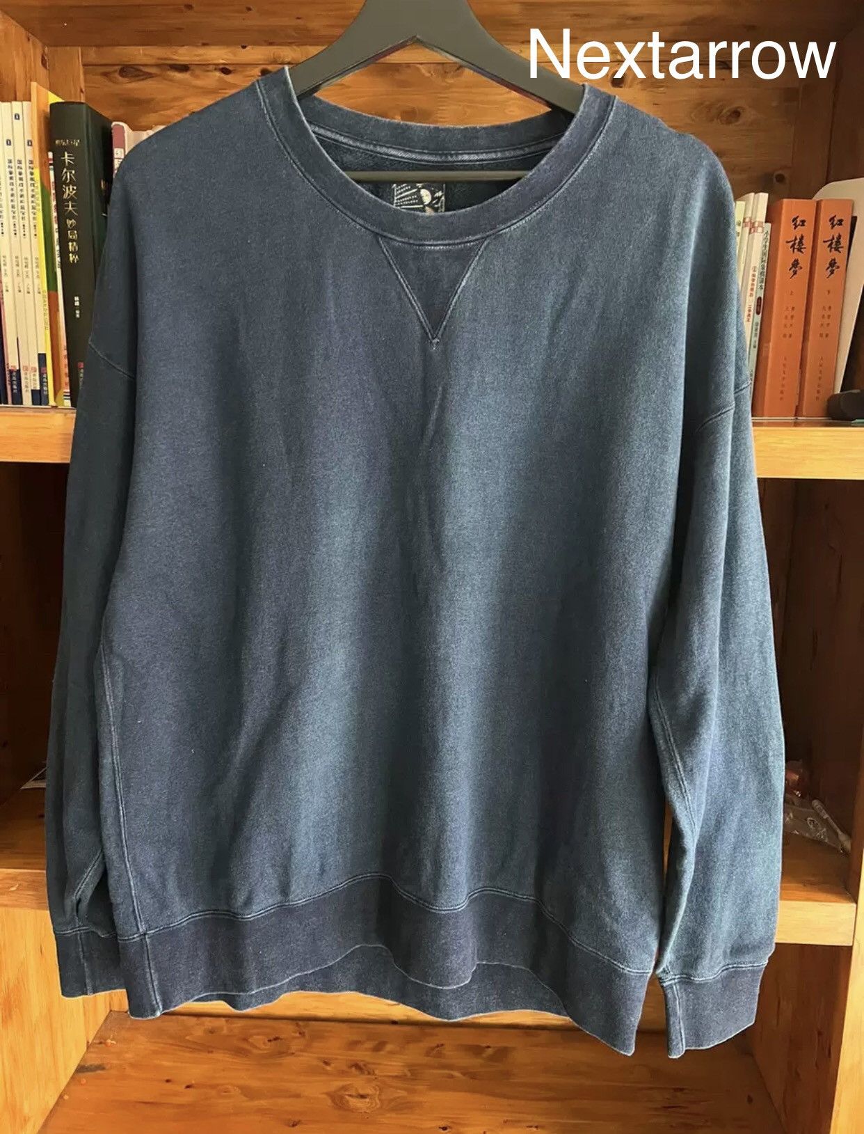 Jumbo SB Sweat L/S DMGD Lt. Green SIZE 5 VISVIM JUMBO SWEAT L/S ICT