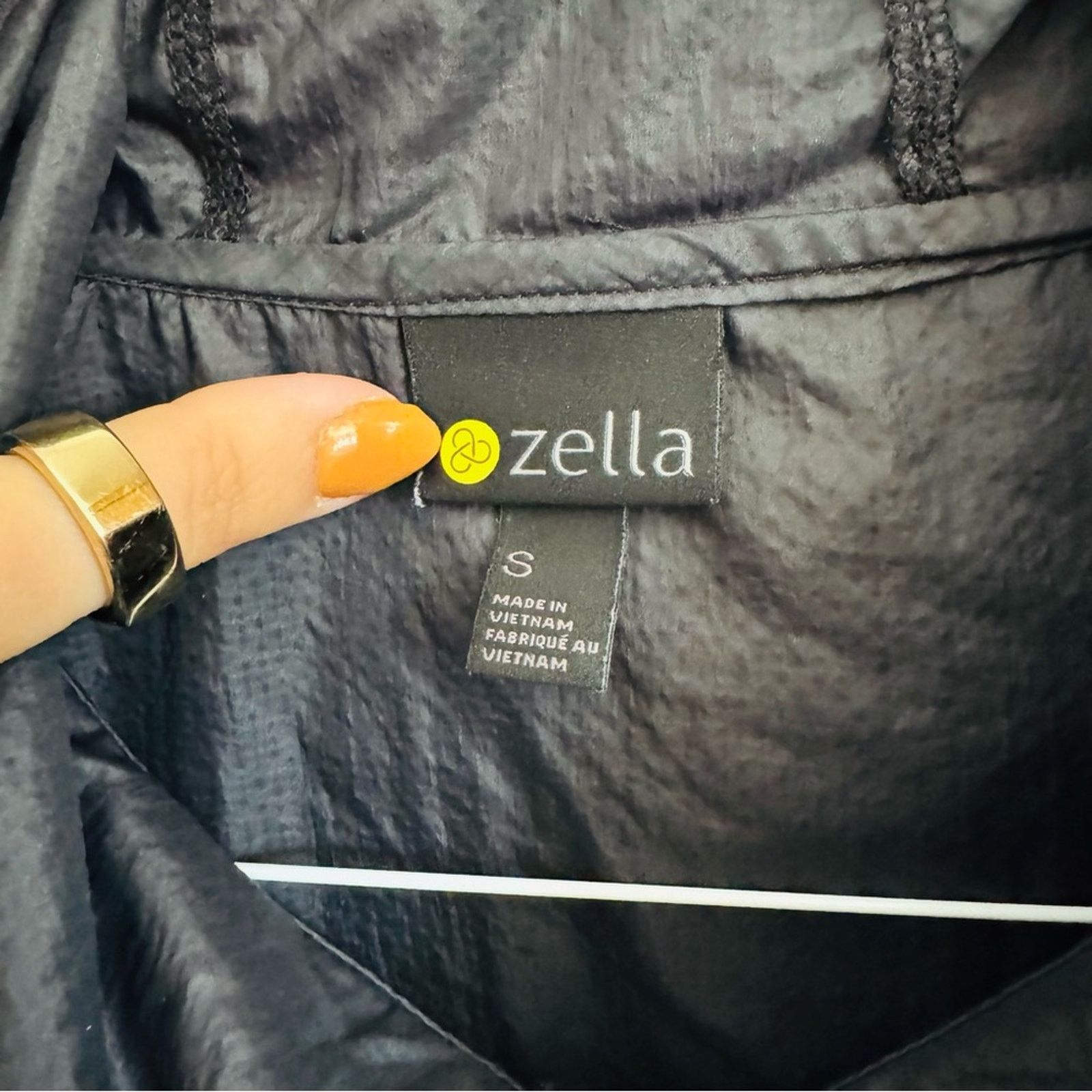Nordstrom NEW ZELLA Black Zip Pockets Lightweight Hooded Track Jacket Size US S / EU 44-46 / 1 - 3 Thumbnail