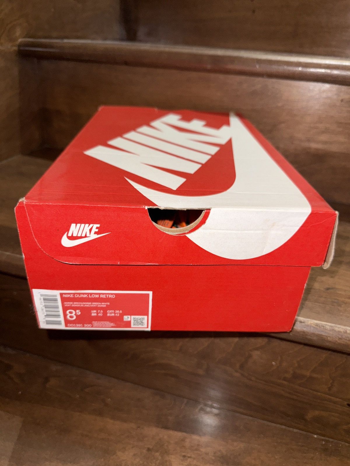Nike Nike Dunk Low Miami Hurricanes Gorge Green US9 Size US 9 / EU 42 - 6 Thumbnail