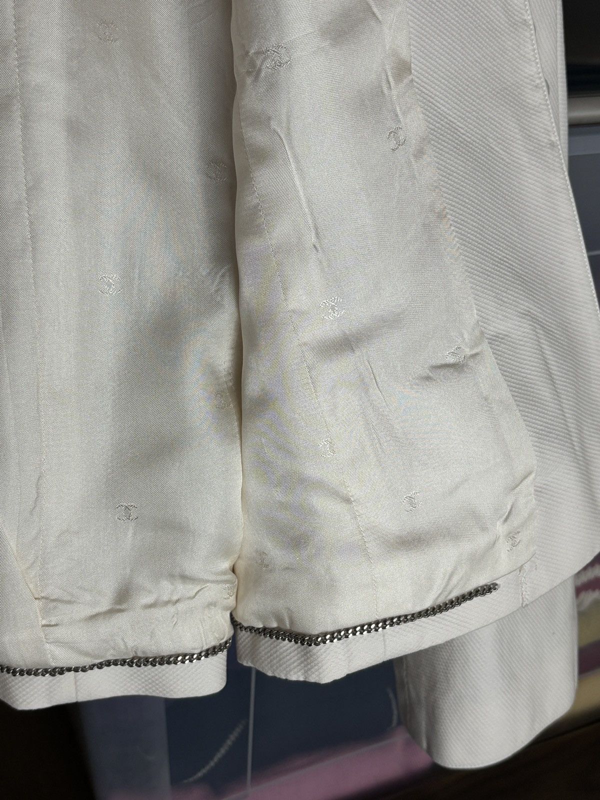 Chanel 90s Chanel Blazer Archive Cotton Silk Vintage Jacket Size M / US 6-8 / IT 42-44 - 9 Thumbnail