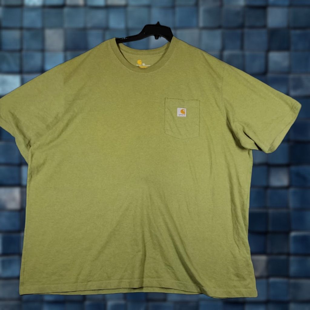 Carhartt Carhartt Mens Tee 3XL Green K87 Original Fit Pocket Short Sleeve Workwear Shirt Size US XXL / EU 58 / 5 - 1 Thumbnail