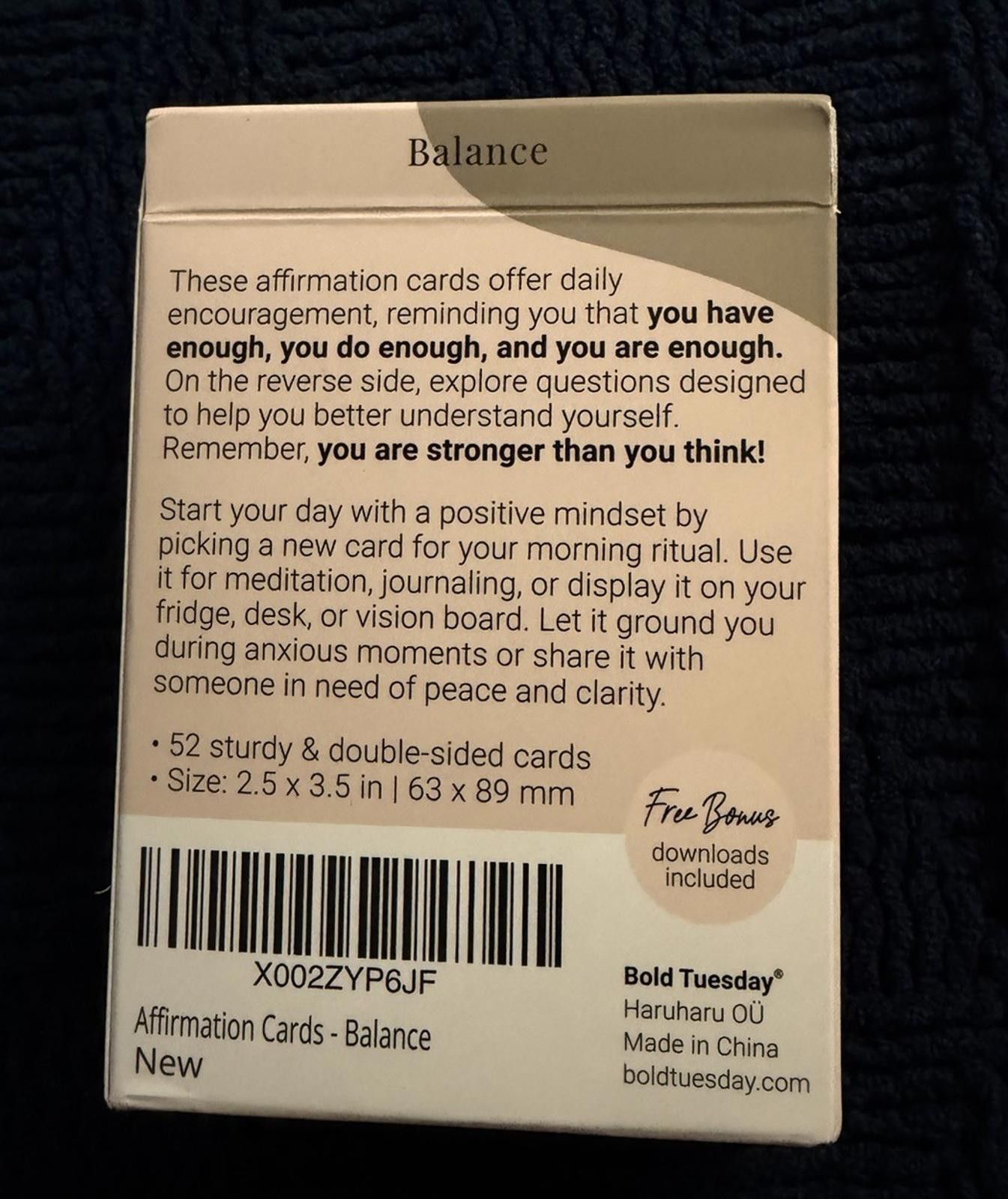 Other 52 Affirmation Cards With Empowering Questions Size ONE SIZE - 4 Thumbnail