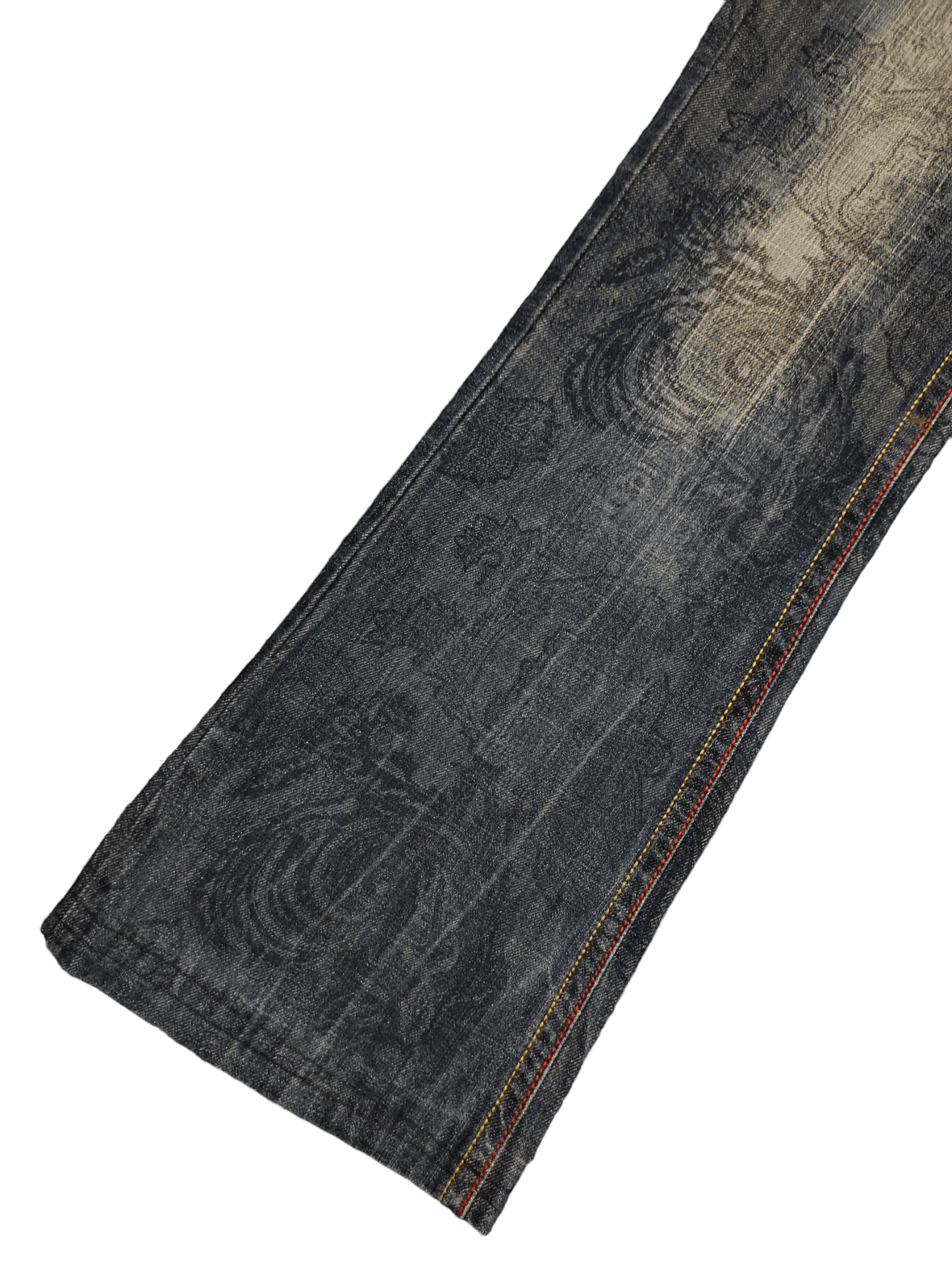If Six Was Nine Flare Jeans Riobera Embroide Faded Low Rise Boot Cut Y2k Goa Size US 28 / EU 44 - 18 Thumbnail