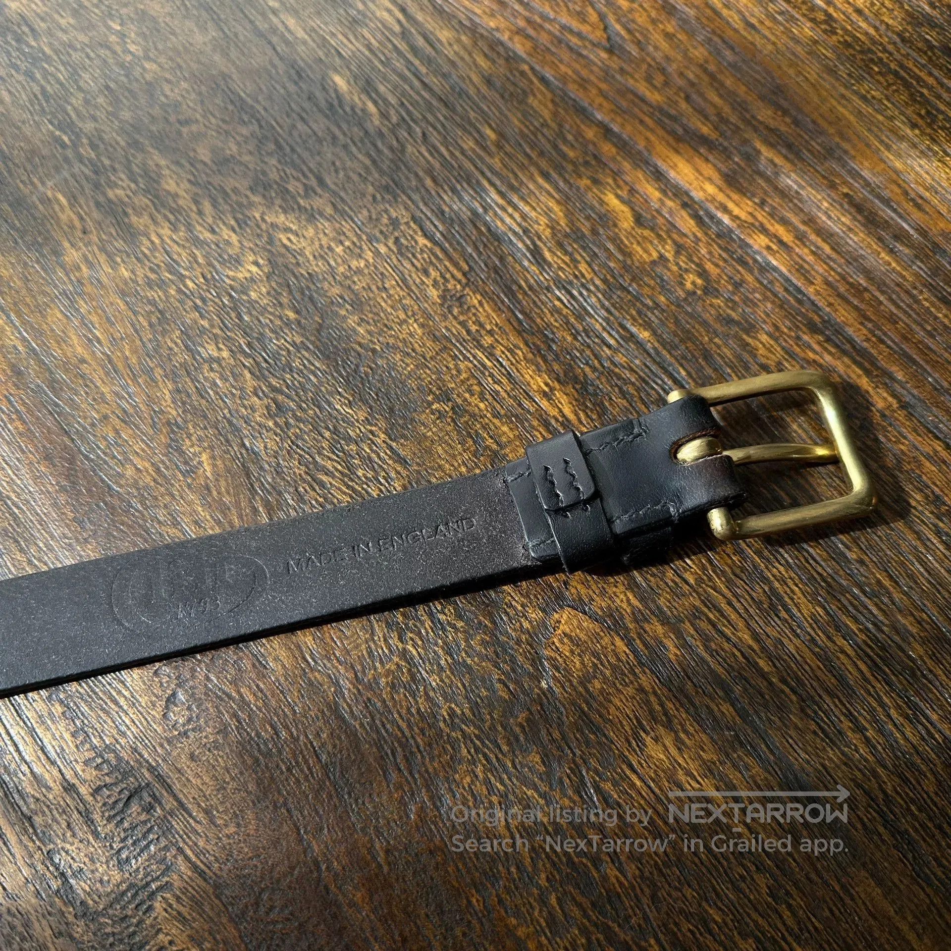 J.FitzPatrick Jabez Cliff 32 UK Made Leather Belt. Size ONE SIZE - 8 Thumbnail