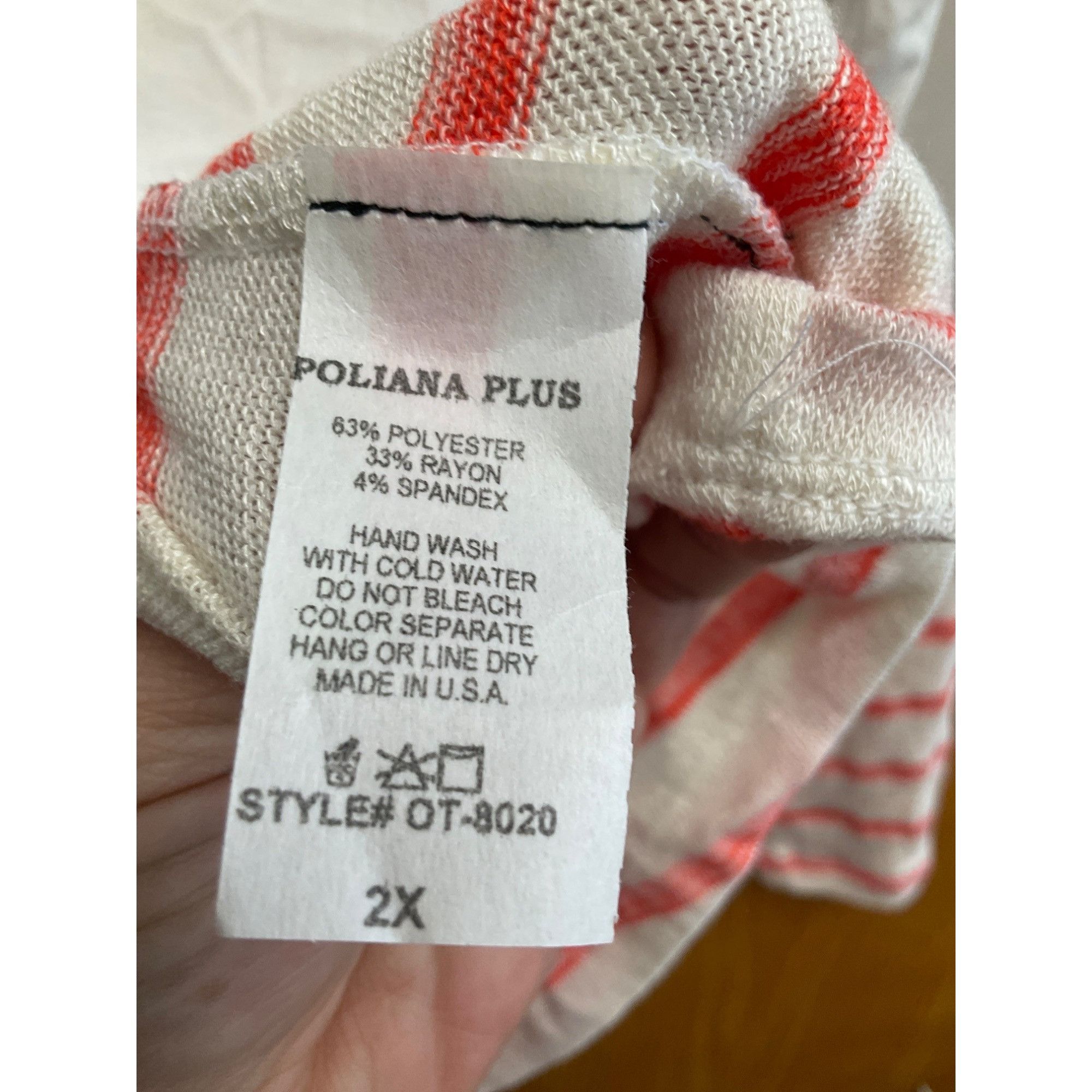 Other Poliana Plus 2X Colorblock Stripe Top Size XXL / US 16-18 / IT 52-54 - 4 Thumbnail