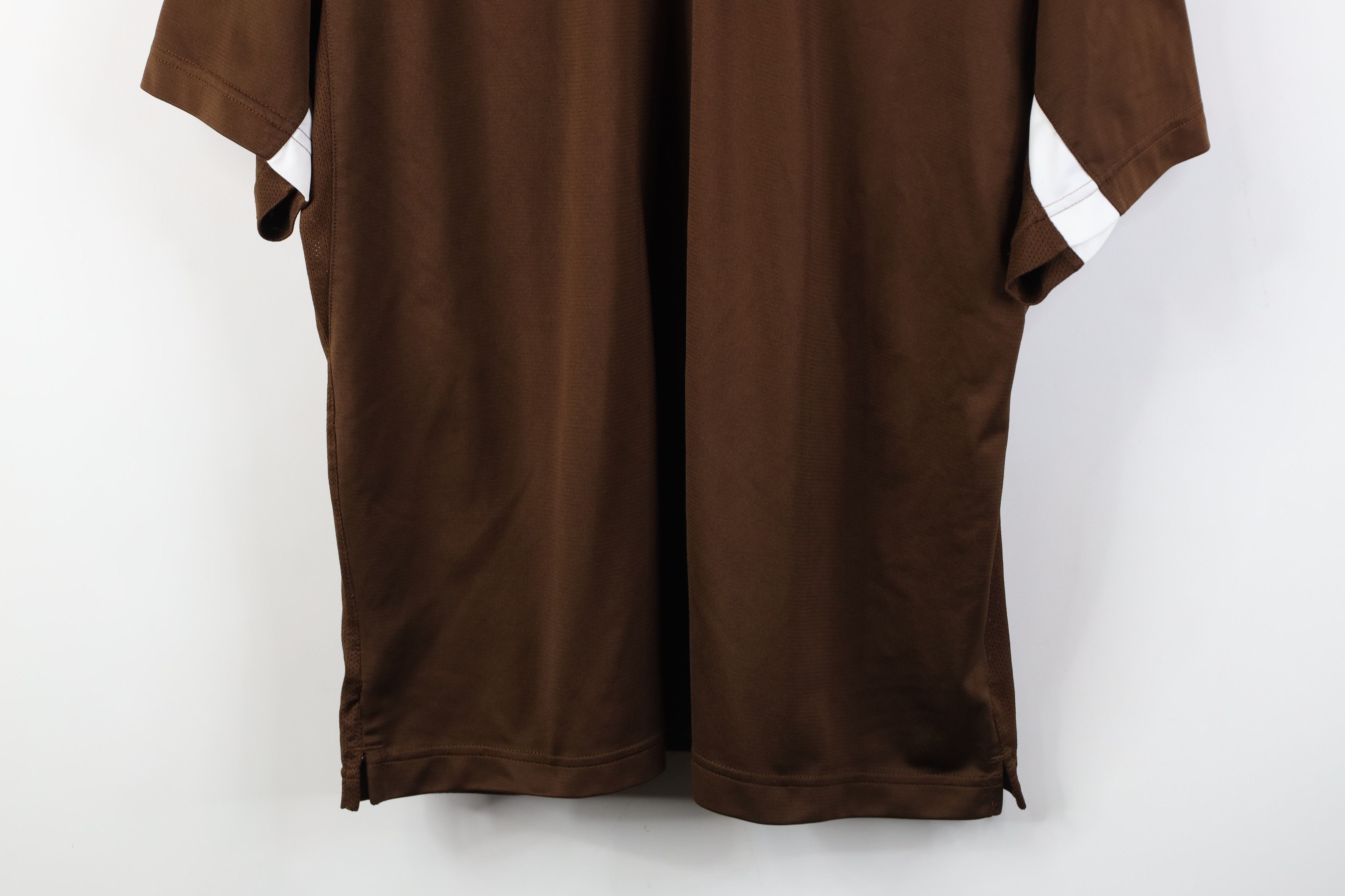 Adidas Adidas Bowling Green State University Football Polo Brown Size US L / EU 52-54 / 3 - 3 Thumbnail