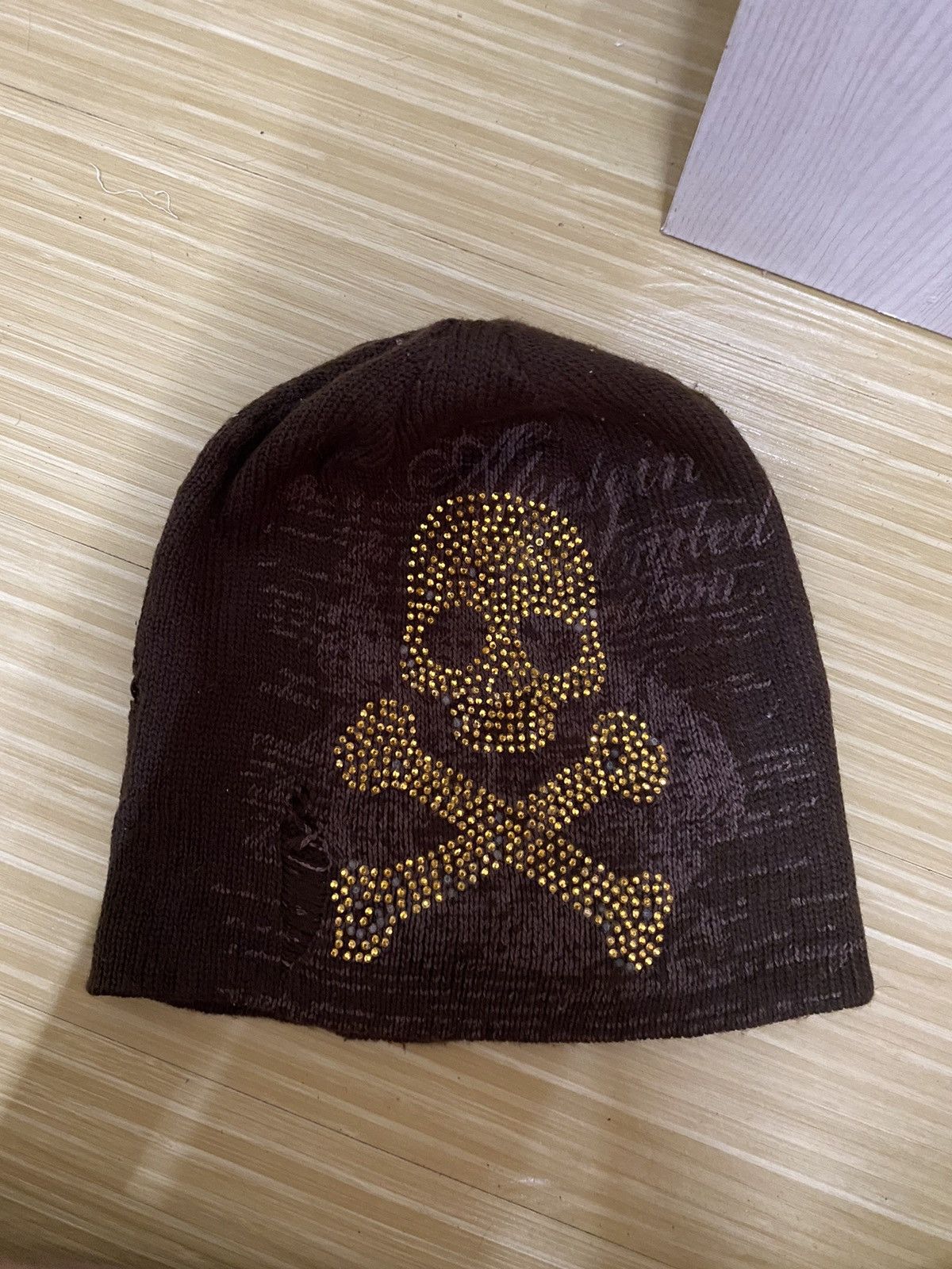 Seditionaries Japanese Brand Skulls Big Logo Beanie Hat Size ONE SIZE - 7 Thumbnail
