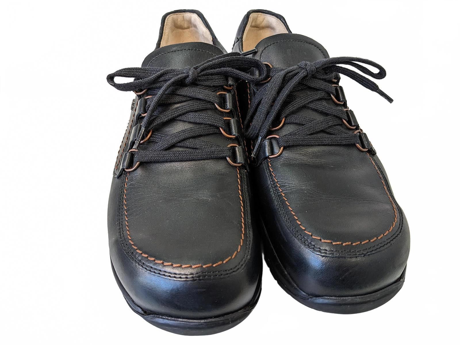 Other Finn Comfort Men Walking Shoes Germany Black Leather Wide 10 Size US 10 / EU 43 - 4 Thumbnail