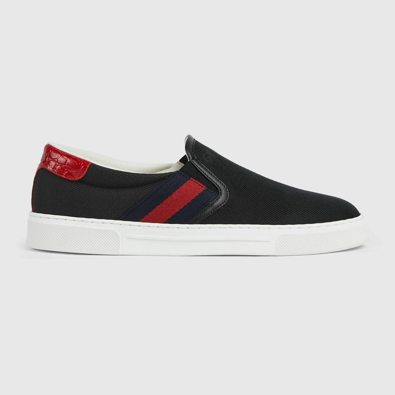 Gucci Gucci Ace Web Slip On Sneakers Size US 6 / EU 39 - 1 Thumbnail