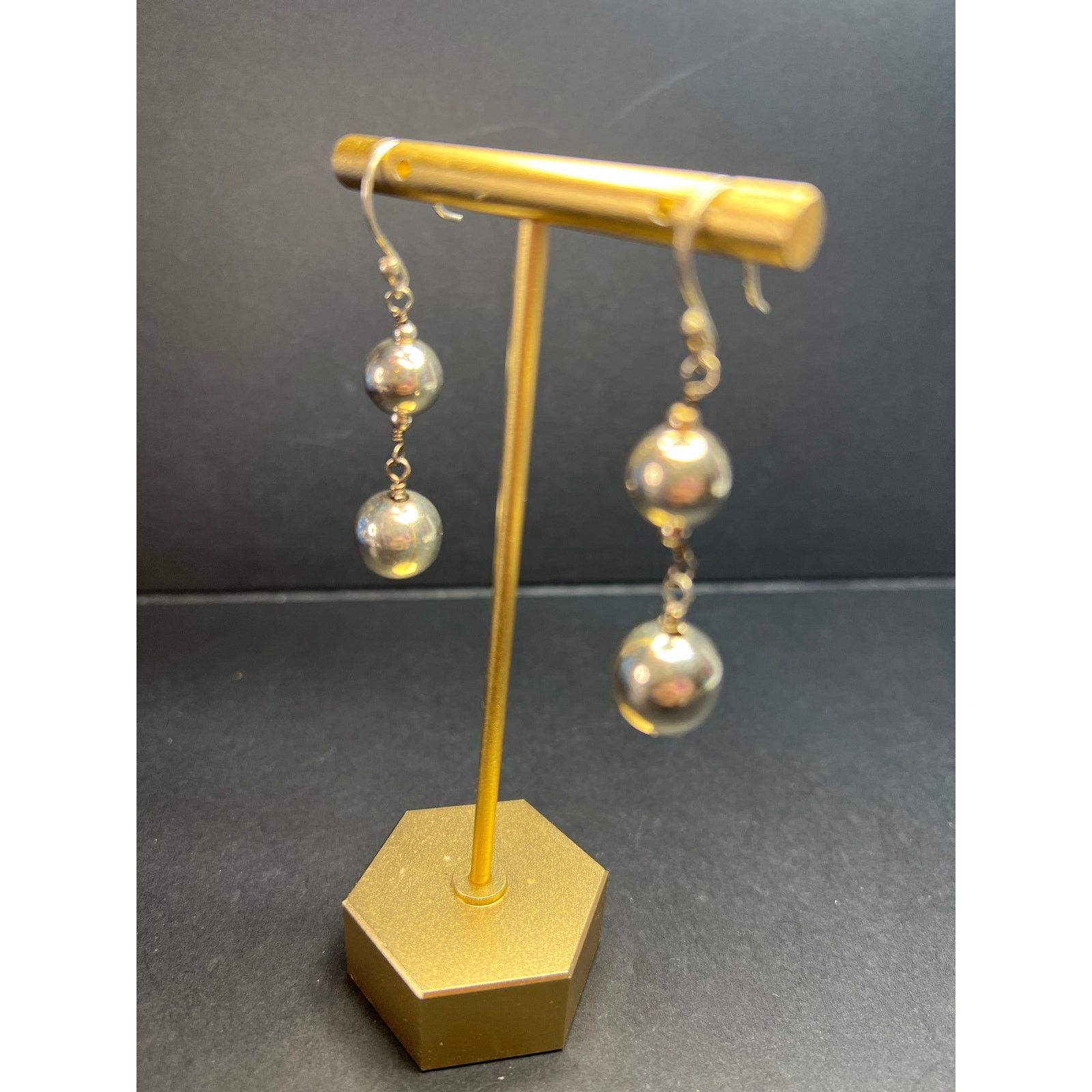 Other Vintage sterling silver graduated ball dangling earrings Size ONE SIZE - 17 Thumbnail