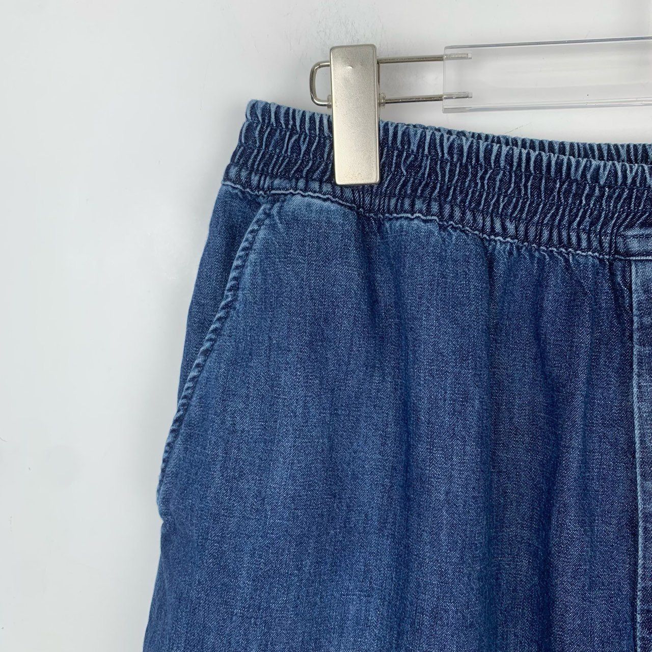 Valentino Valentino Blue Elastic Waist Cotton Denim Shorts (Size 50) Size 36" / US 14 / IT 50 - 7 Thumbnail