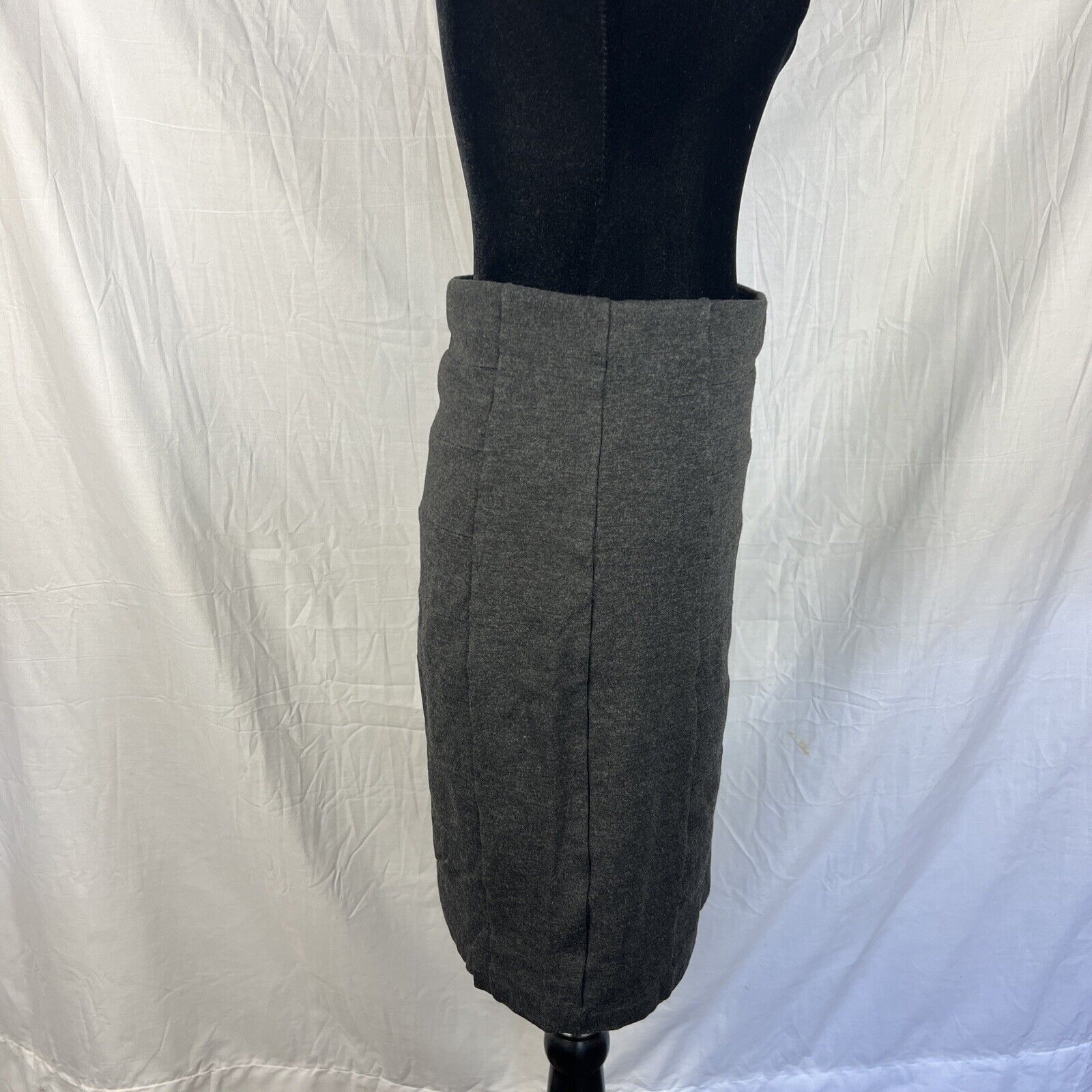 White House Black Market White House Black Market Skirt Sz 8 Gray Pencil Knee Length Size 30" / US 8 / IT 44 - 5 Thumbnail