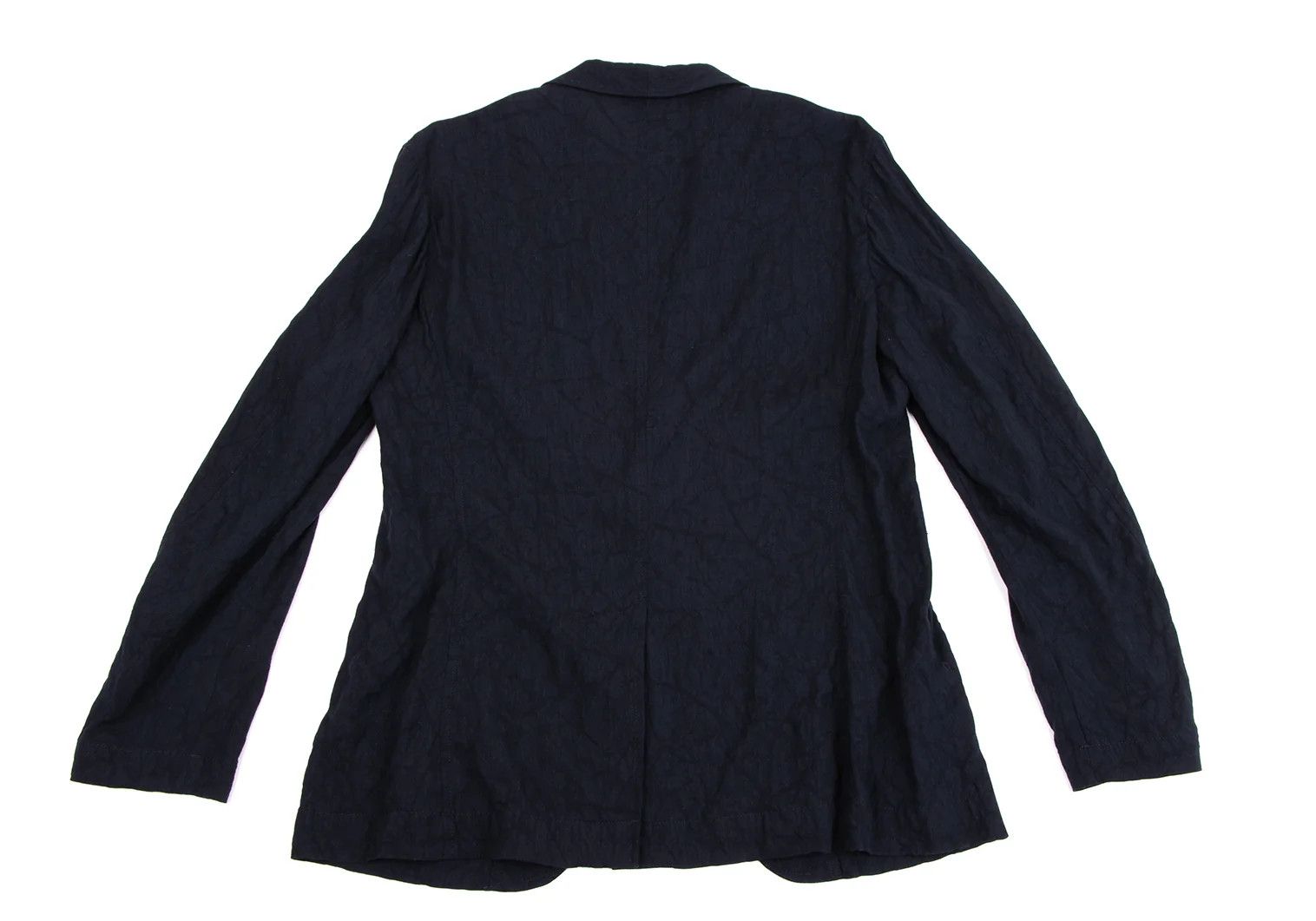 Issey Miyake Linen Blend Shawl Collar Jacket in Dark Blue Size US S / EU 44-46 / 1 - 10 Thumbnail