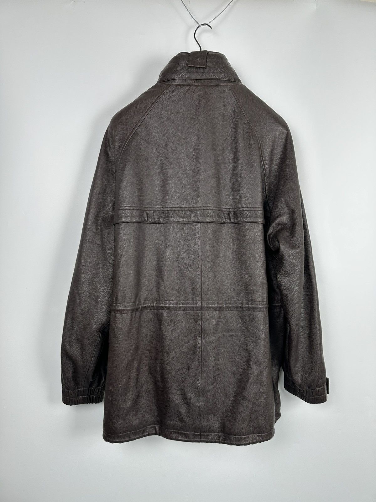 Loro Piana Loro Piana Leather Cashmere Coat Jacket Size US XXL / EU 58 / 5 - 4 Thumbnail