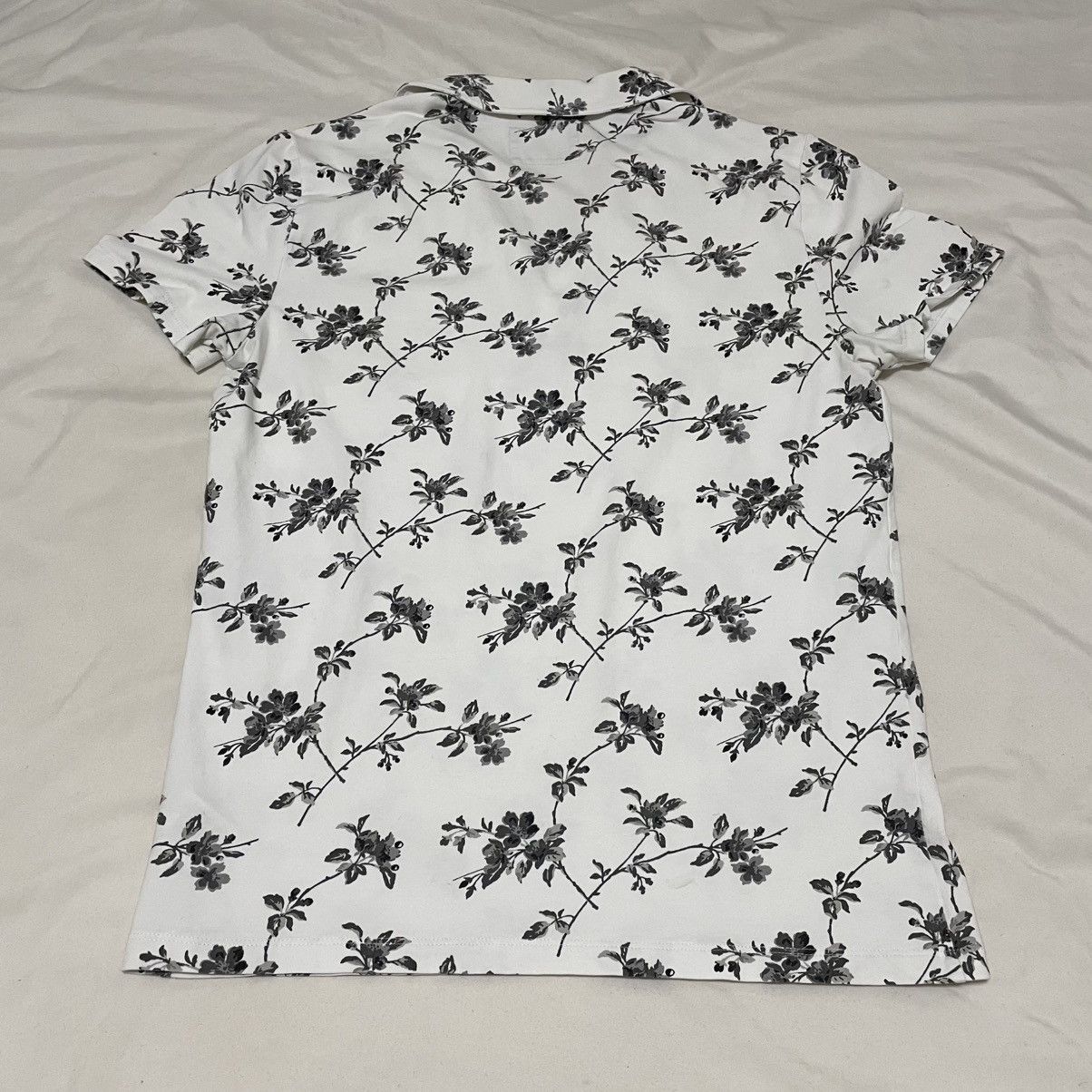 Express Slim-fit Flower Shirt Size US M / EU 48-50 / 2 - 2 Thumbnail