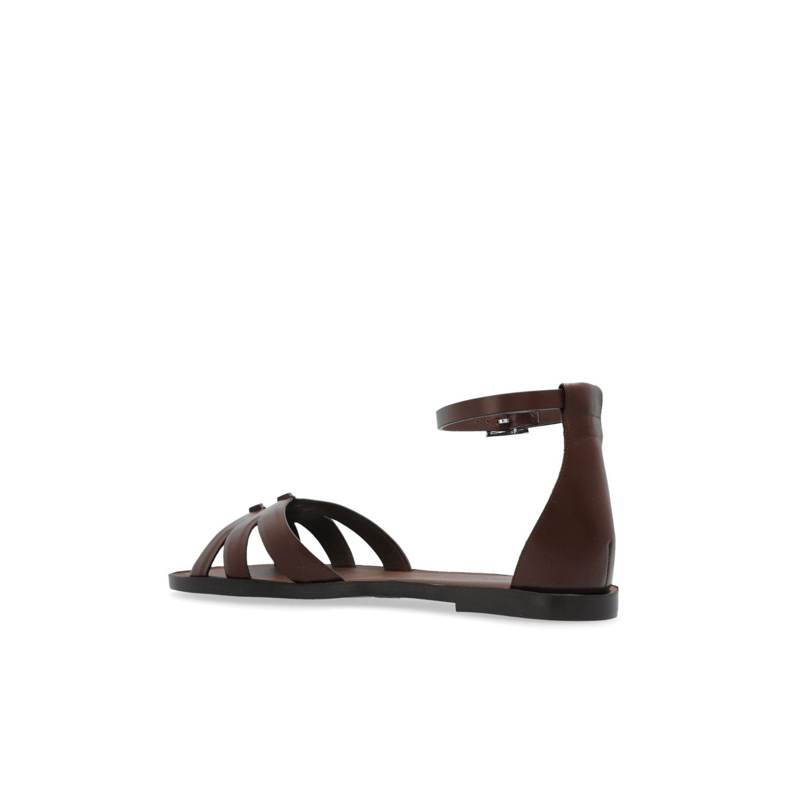 Max Mara MAX MARA Doubleflat Brown Leather Sandals New & Authentic (W Size US 8 / IT 38 - 3 Thumbnail