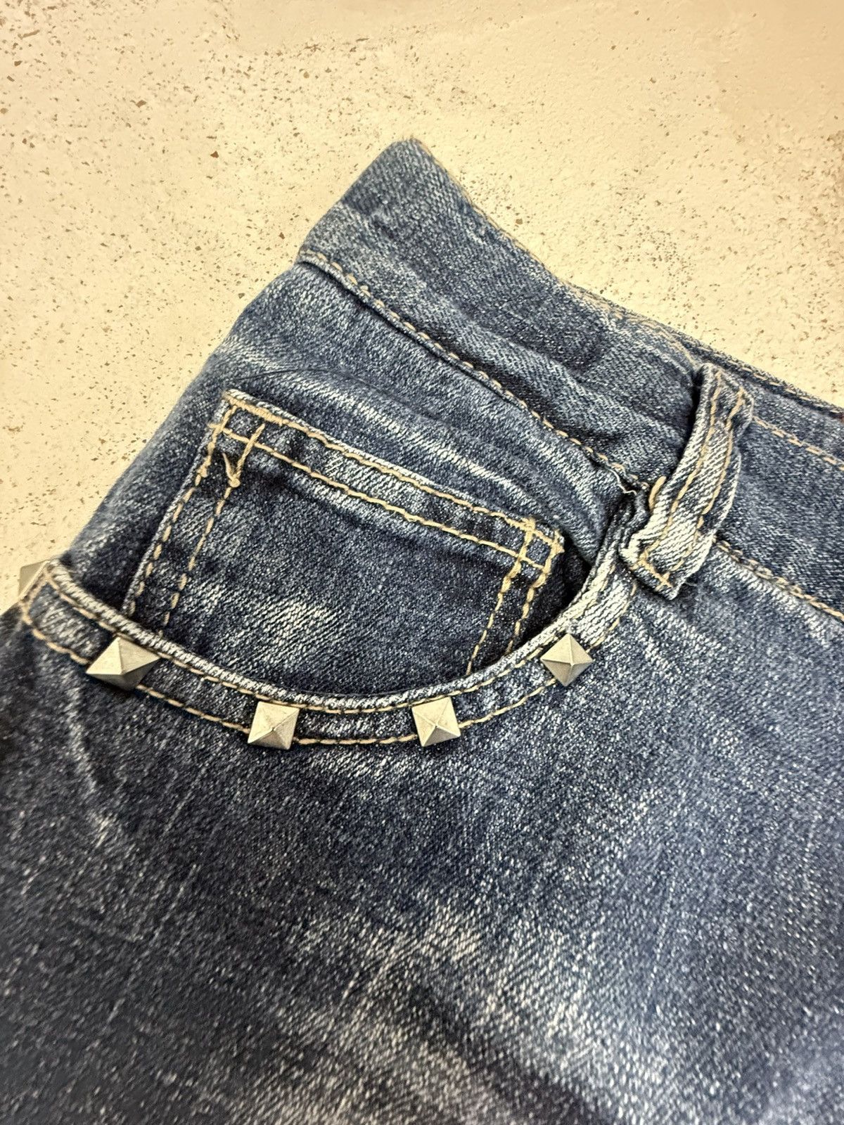 Hysteric Glamour × Japanese Brand Hysteric Glamour Style Poems Skull Studded Jeans Size US 30 / EU 46 - 16 Thumbnail