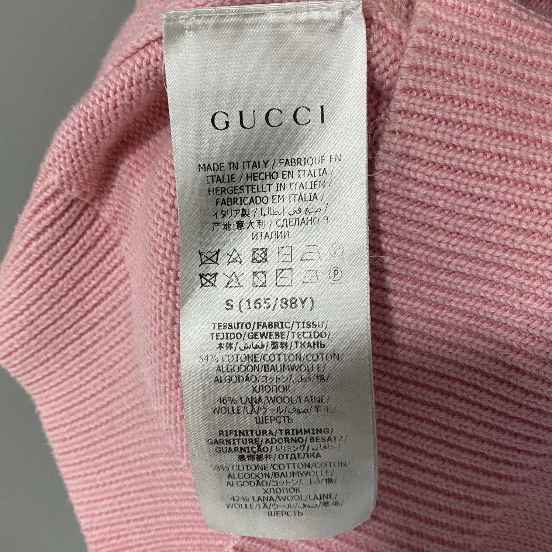 Gucci Gucci Pink Short-Sleeve Knit Sweater S Size S / US 4 / IT 40 - 5 Thumbnail