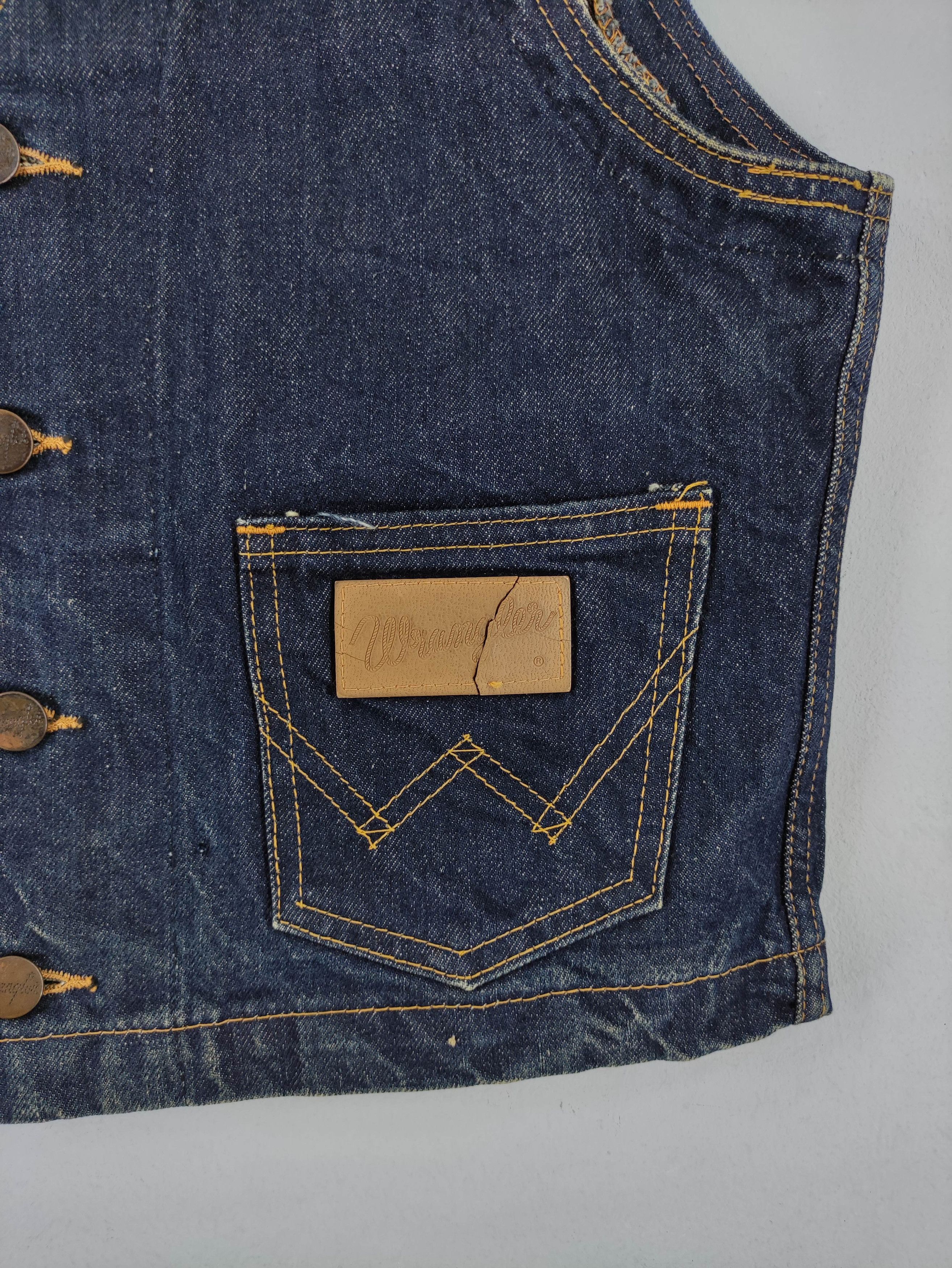 Wrangler Vintage Wrangler Denim Vest Size M / US 6-8 / IT 42-44 - 3 Thumbnail
