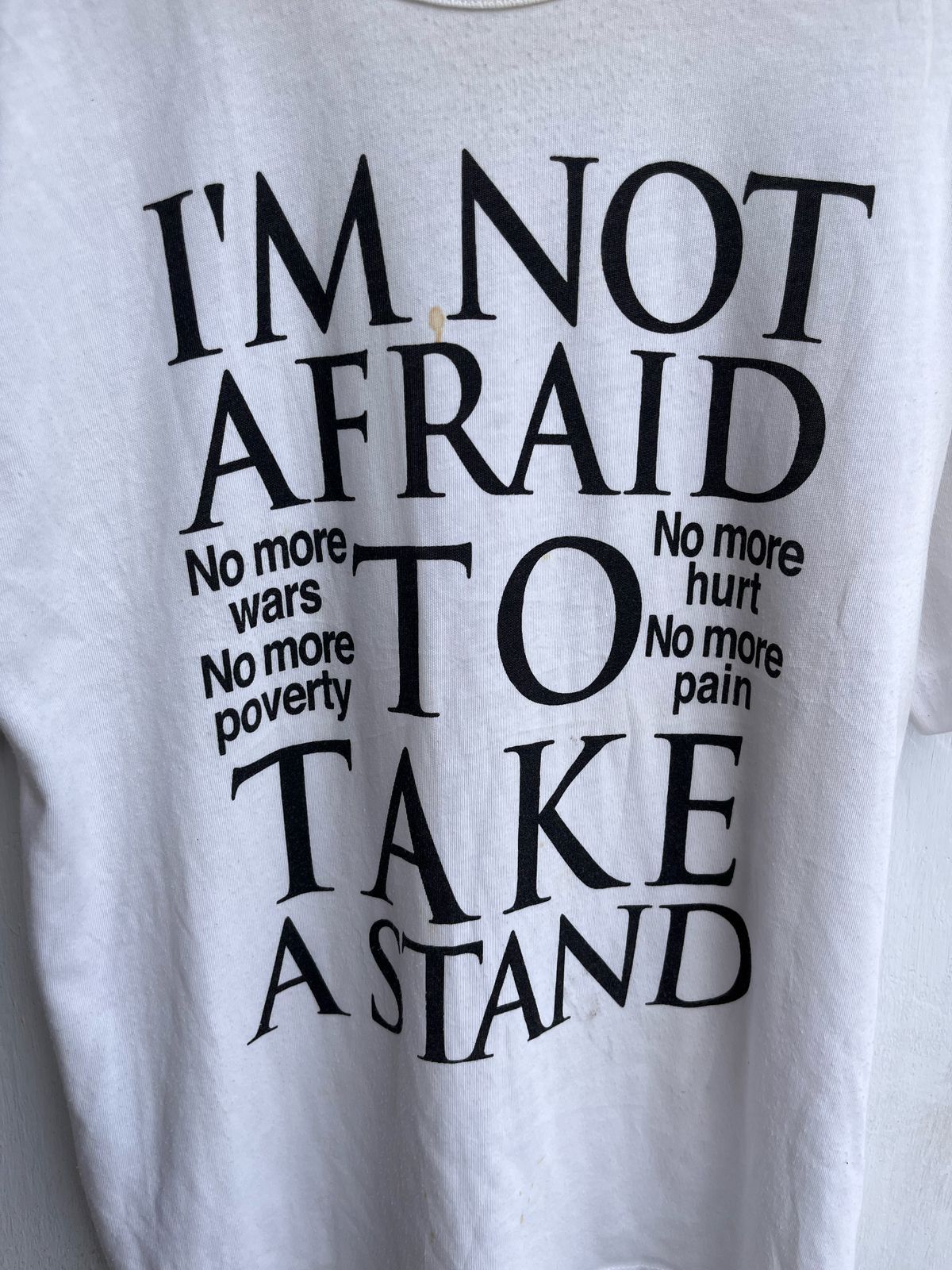 Japanese Brand Mitex Iam not Afraid Poem Tee Tshirt LGB Size US S / EU 44-46 / 1 - 5 Thumbnail