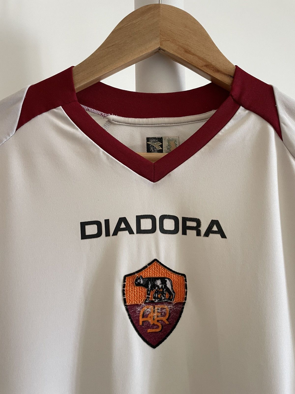Diadora Vintage Diadora Roma 2006/2007 Away Football Shirt Jersey Size US M / EU 48-50 / 2 - 6 Thumbnail