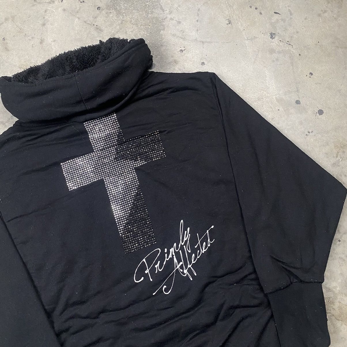 If Six Was Nine × Japanese Brand × Le Grande Bleu (L.G.B.) Rare Japan Streetwear Cross Fur Batwing Zip Up Size M / US 6-8 / IT 42-44 - 2 Thumbnail