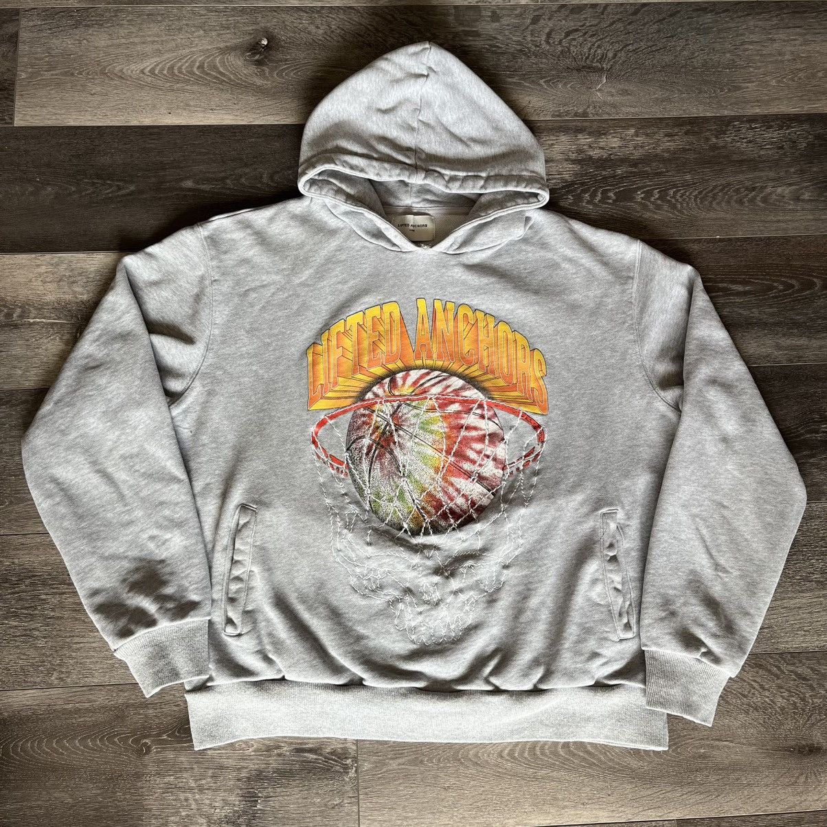 Lifted Anchors × Vintage Lifted Anchors Basketball Embroidered Print Graphic Hoodie Size US L / EU 52-54 / 3 - 1 Thumbnail