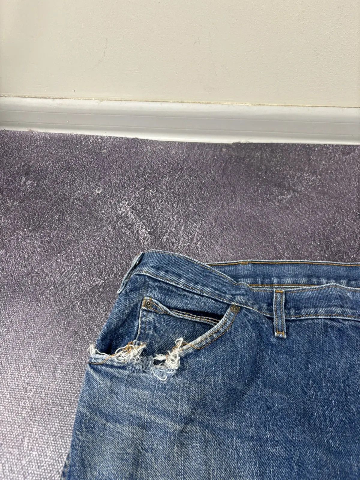 Dickies × Vintage Vintage Dickies USA Denim Blue Work Skate Hype Baggy Jeans Size US 44 / EU 60 - 10 Thumbnail