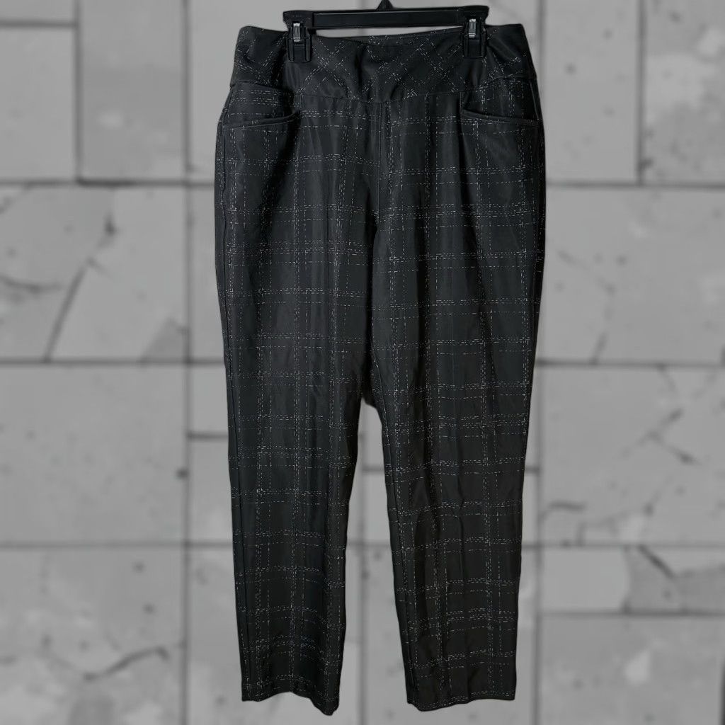 Adidas Adidas Black Polyester Athletic Stretchy Pants Womens Size M Size 32" / US 10 / IT 46 - 1 Thumbnail
