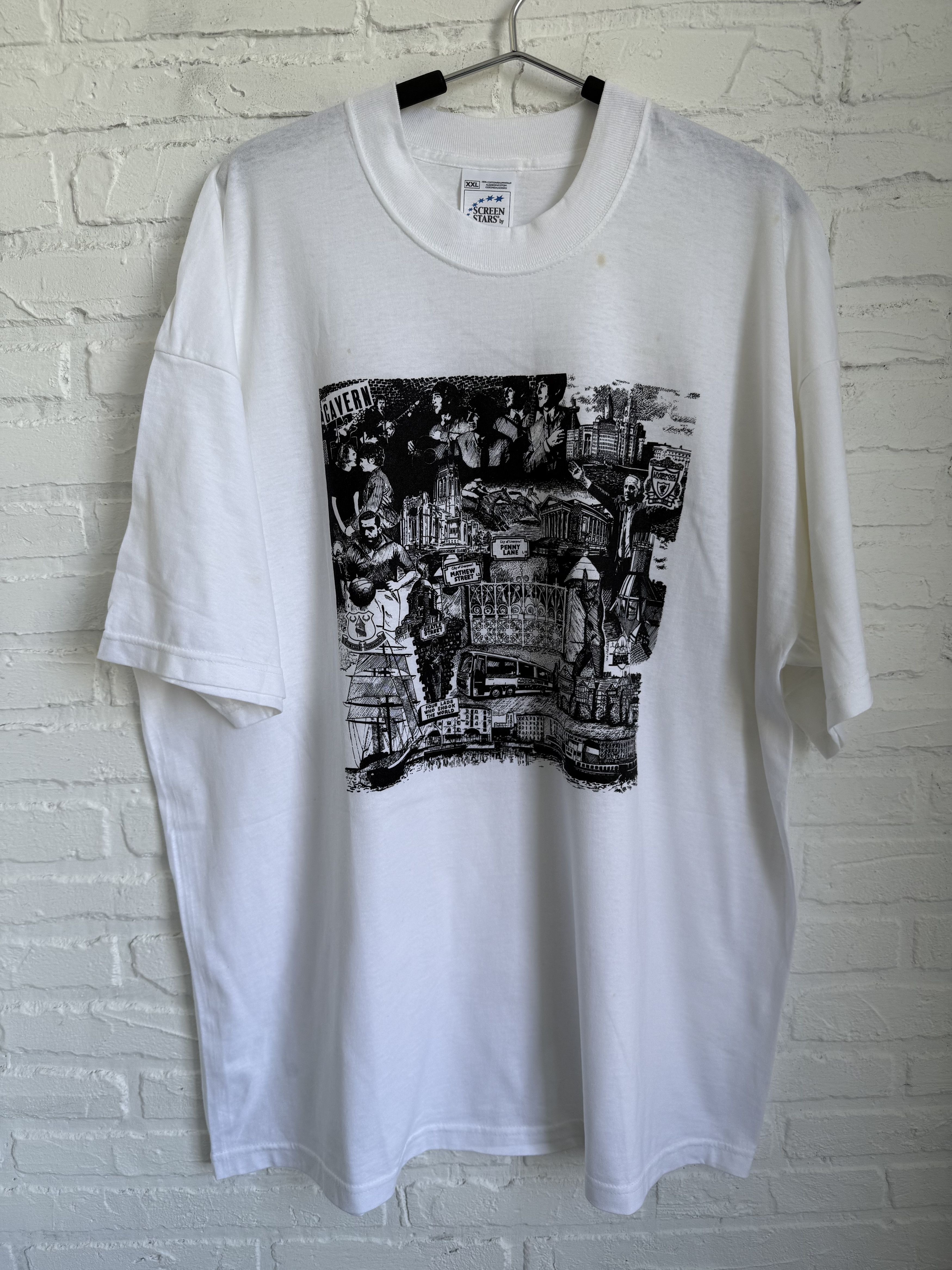 Band Tees Vintage 90s The Beatles Cavern FC Liverpool t-shirt Size US XXL / EU 58 / 5 - 1 Thumbnail