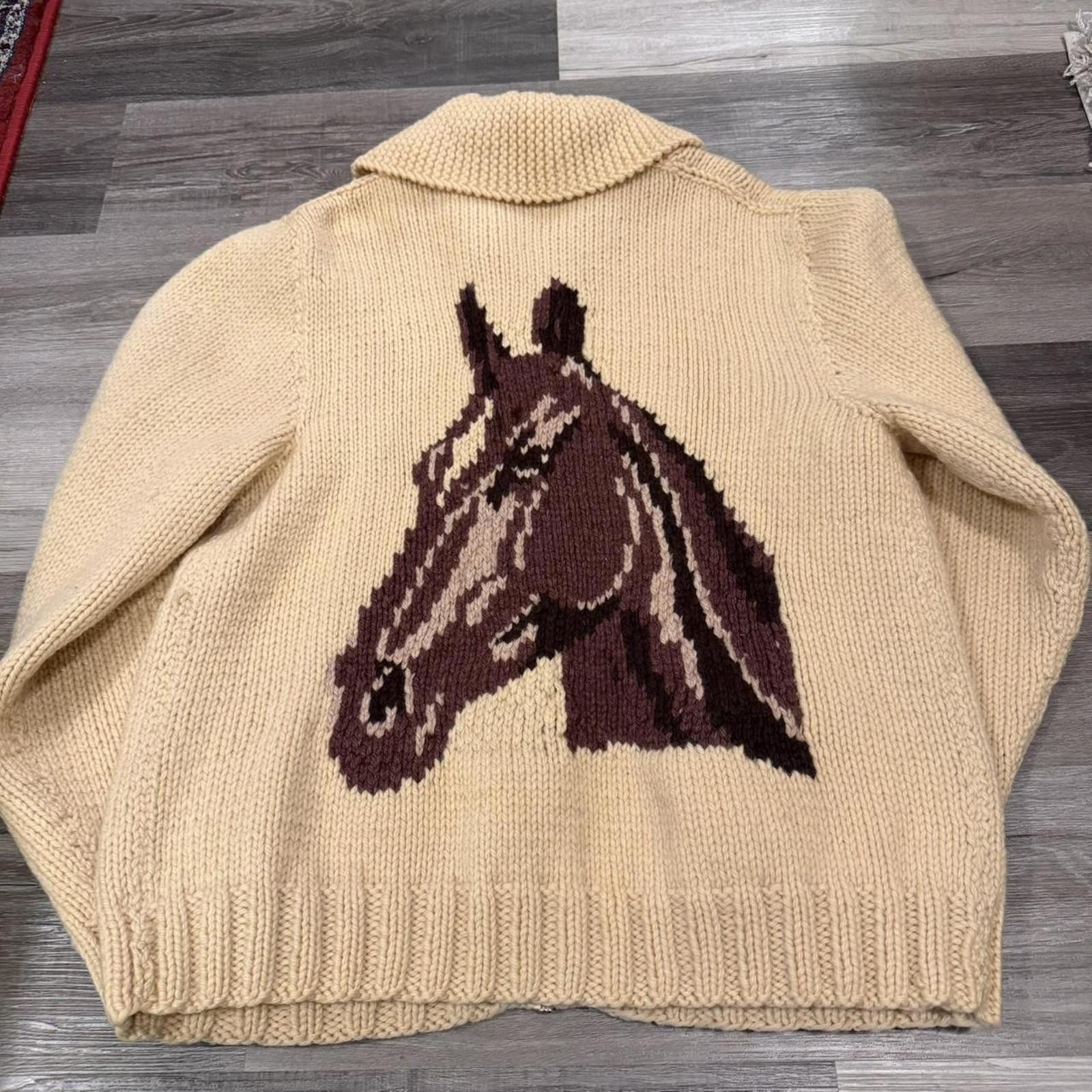 Other vintage horse head pattern colt cowichan sweatshirt 70s L Size US L / EU 52-54 / 3 - 1 Thumbnail