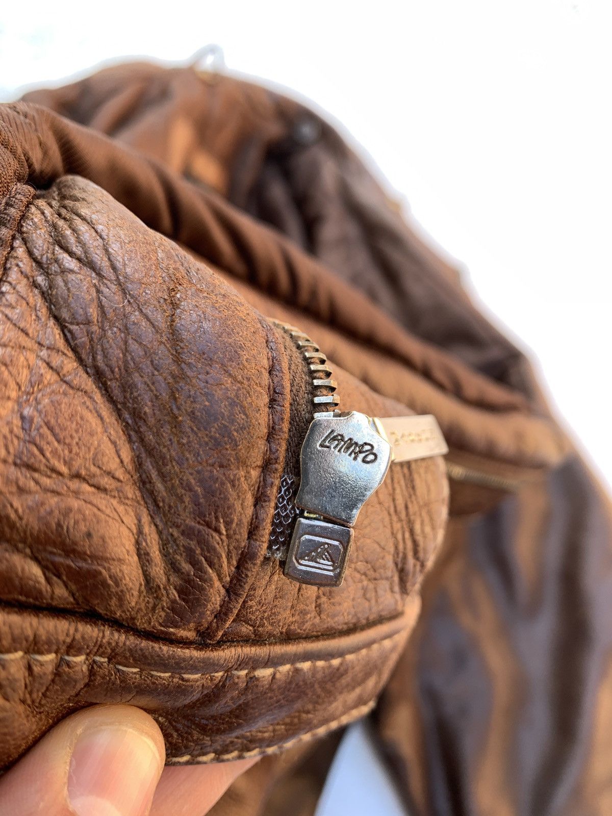 Japanese Brand × Vintage Vintage brown leather mabrun jacket Size US M / EU 48-50 / 2 - 8 Thumbnail