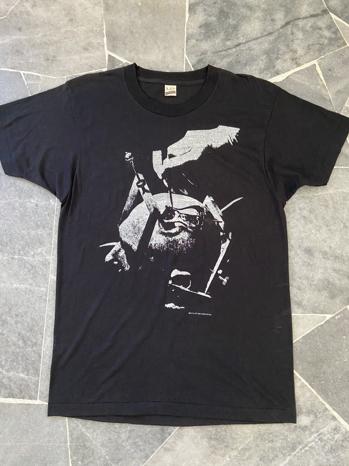 Vintage Vintage 80s Doctor Butcher MD Zombie Holocaust Movie TShirt Size US L / EU 52-54 / 3 - 6 Thumbnail