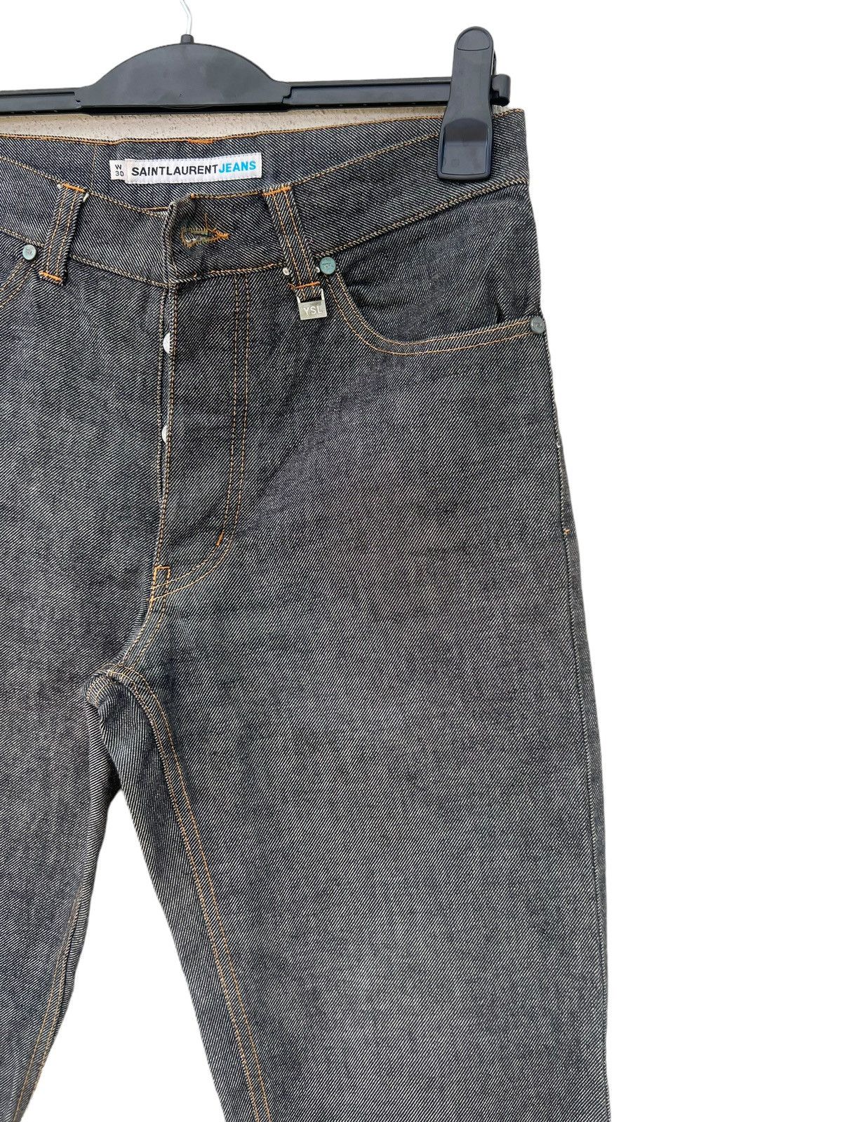 Yves Saint Laurent Vintage YSL Saint Laurent Jeans Grey Denim Jeans Size US 30 / EU 46 - 11 Thumbnail