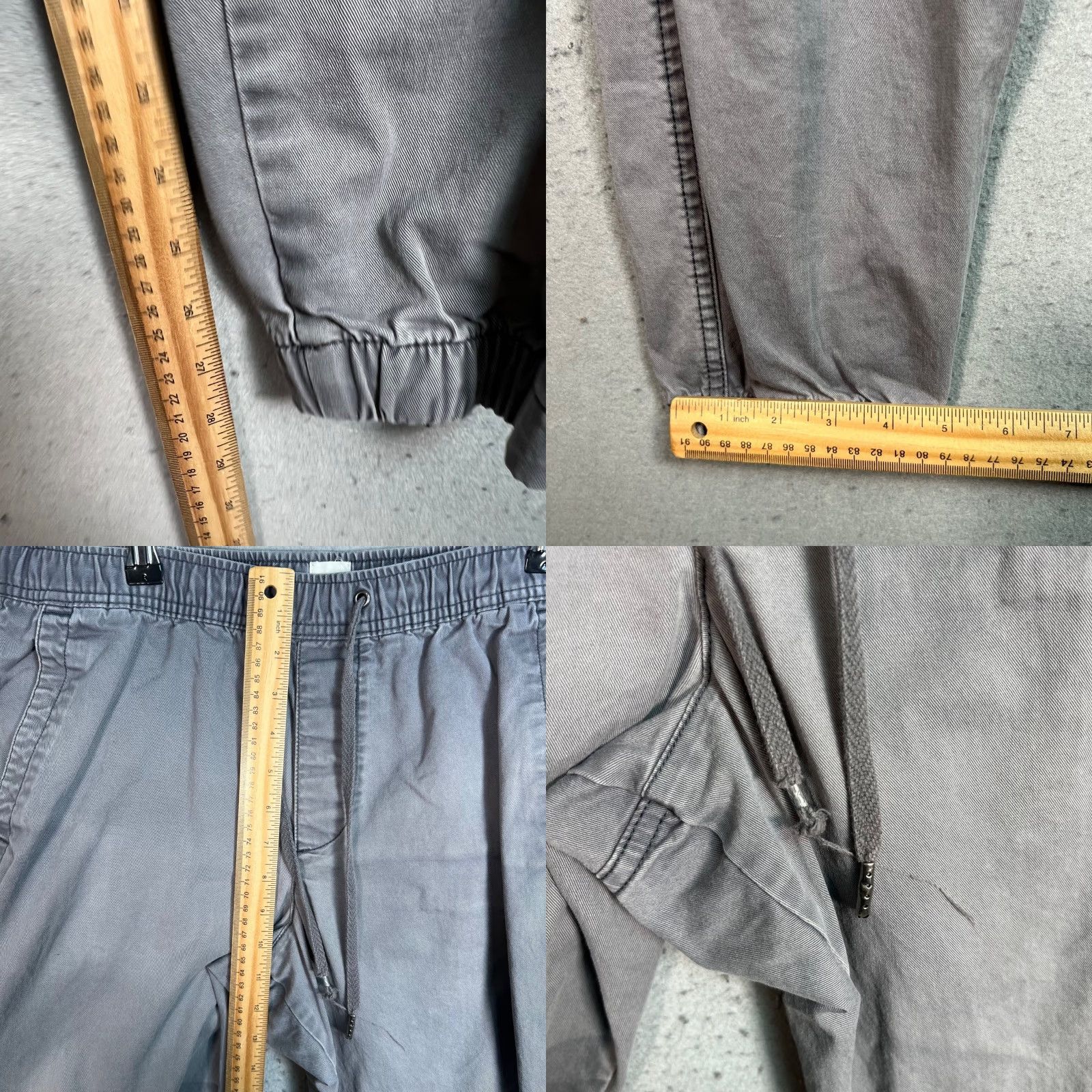 Gap Gap Jogger Pants Mens Size M Essential Gray Cotton Blend Drawstring Activewear Tapered Inseam 29" Elastic Waist Casual Size US 31 - 8 Thumbnail
