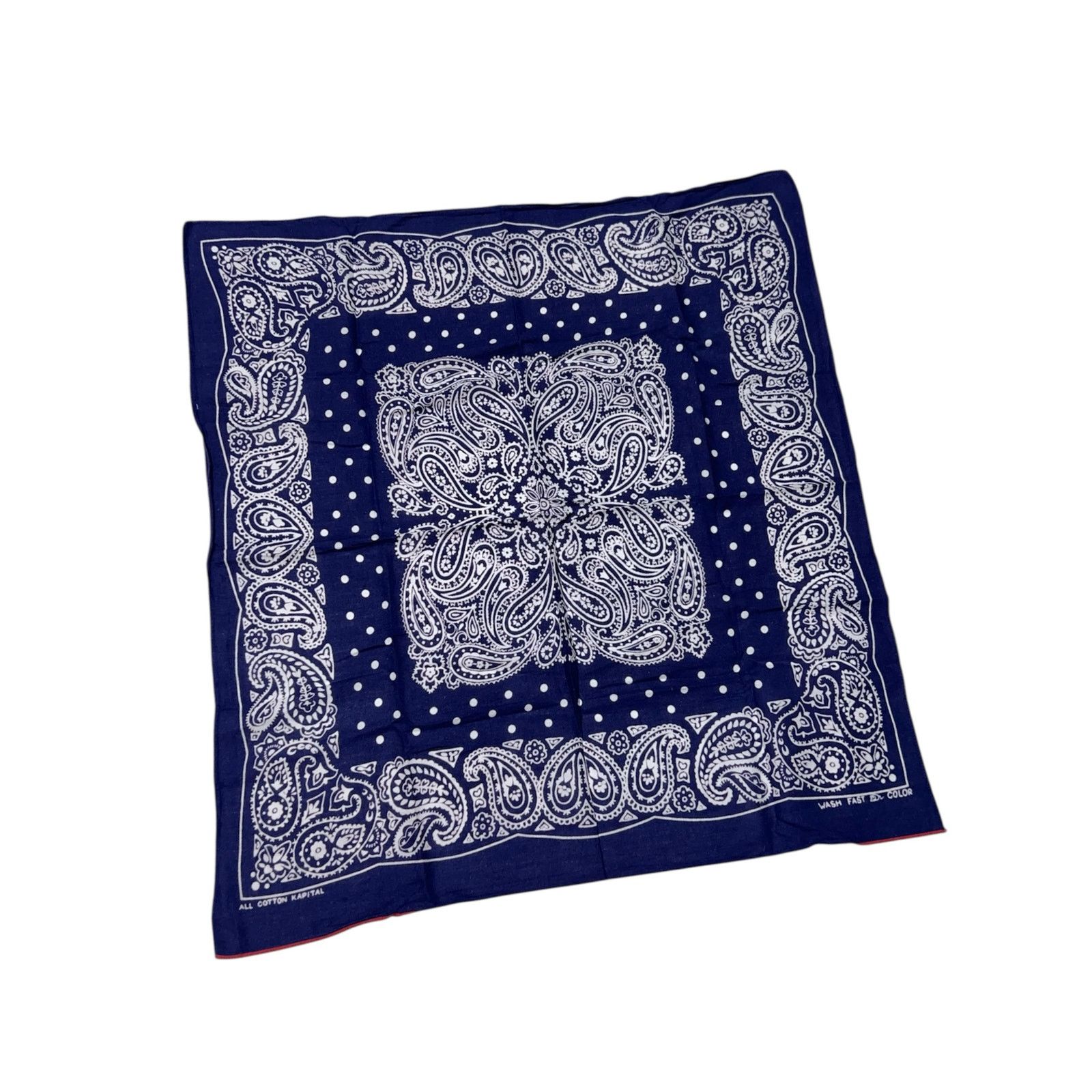 Kapital Kapital Fastcolor Printed Selvedge Sakura Fubuki Bandana Size ONE SIZE - 1 Thumbnail